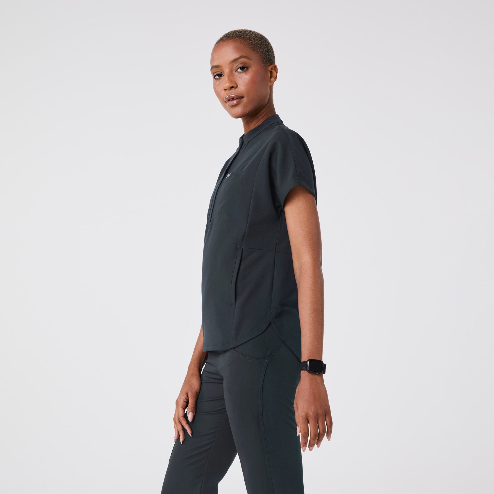 Montex Relaxed Scrub Top - Dark Harbor