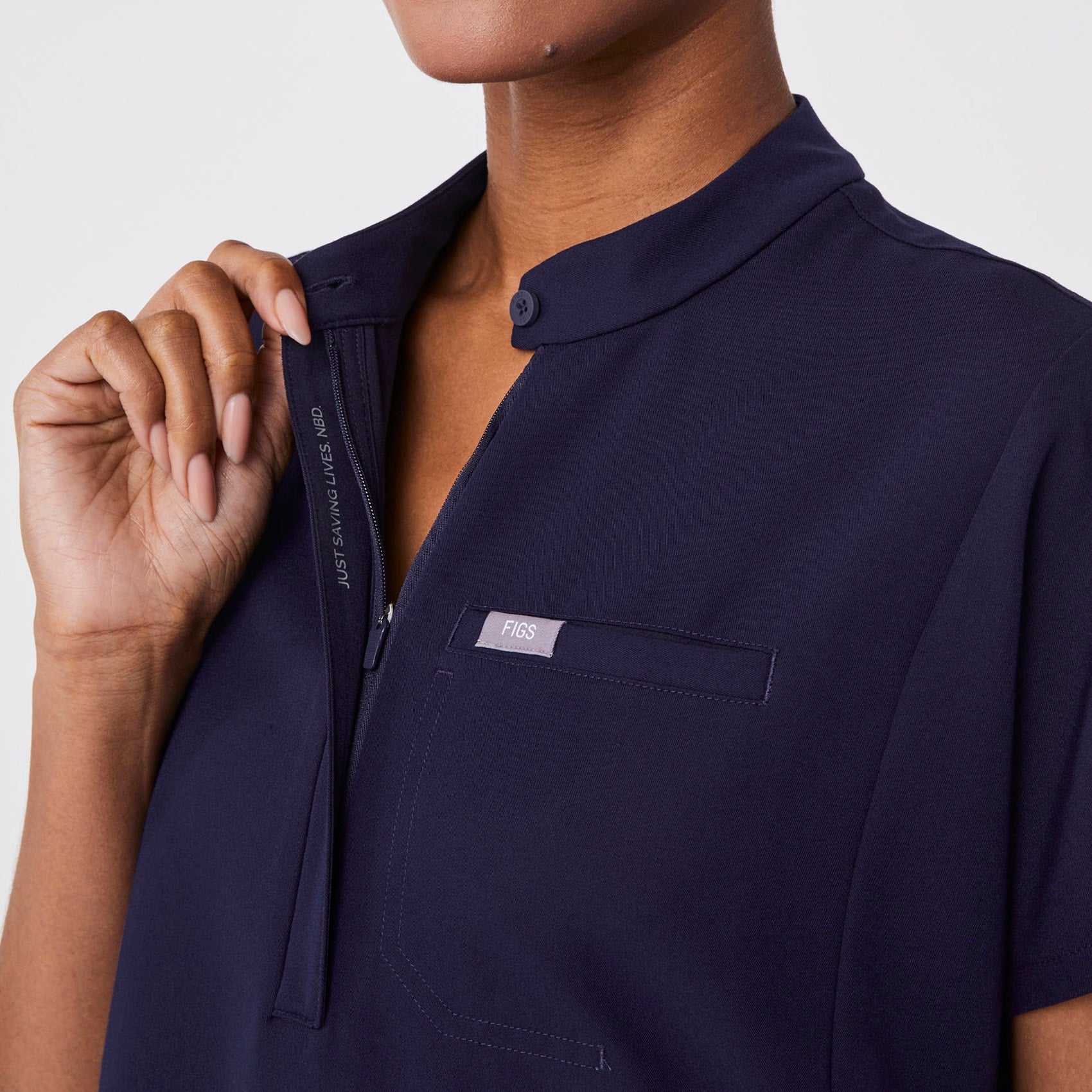 Montex Relaxed Scrub Top - Navy