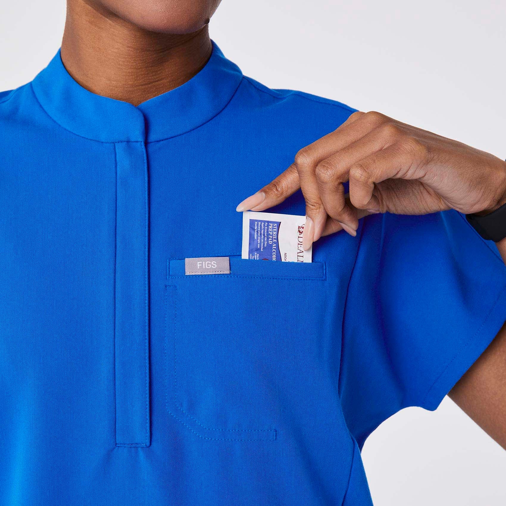 Montex Relaxed Scrub Top - Royal Blue