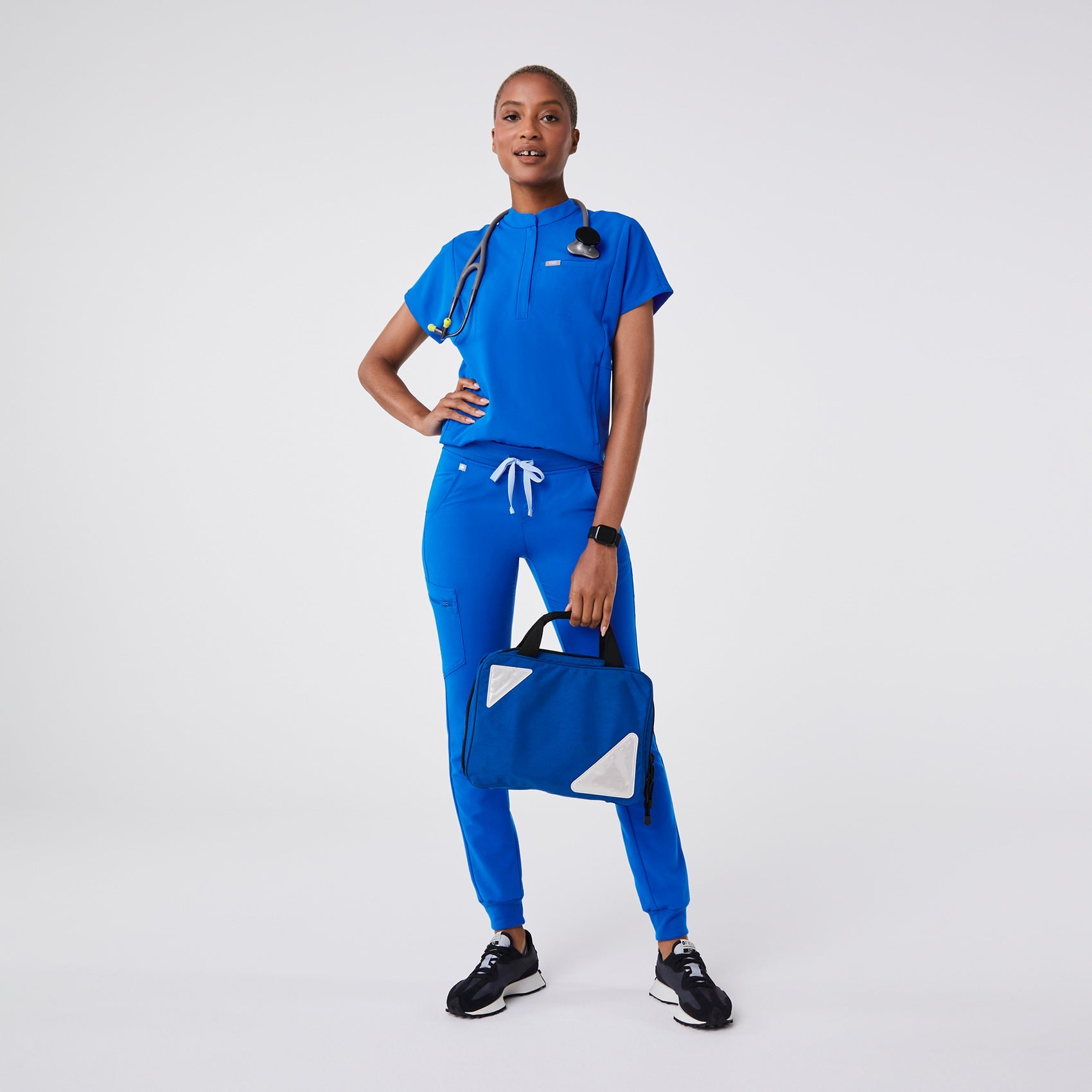 Montex Relaxed Scrub Top - Royal Blue