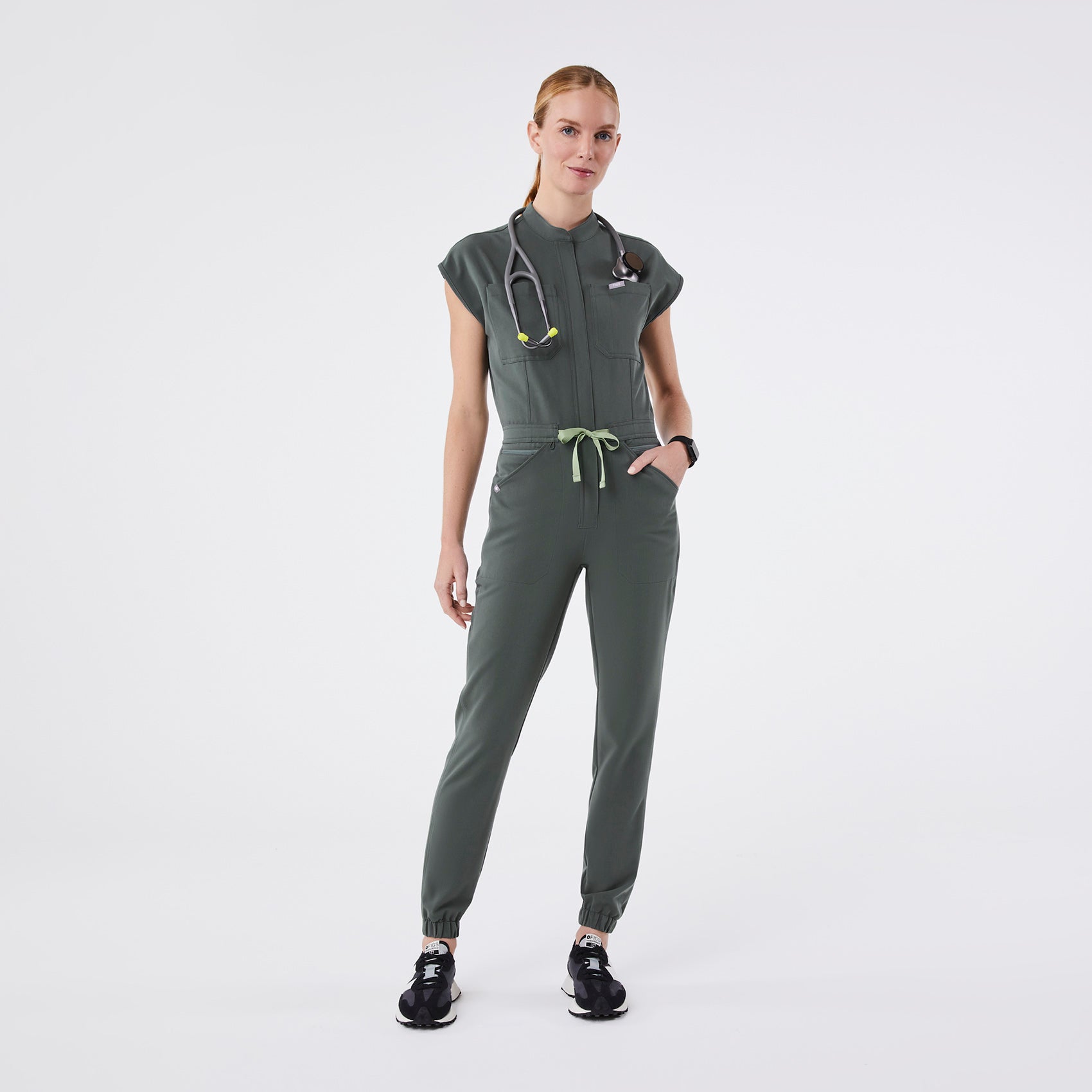 Rafaela Jogger ScrubJumpsuit™ - Bonsai