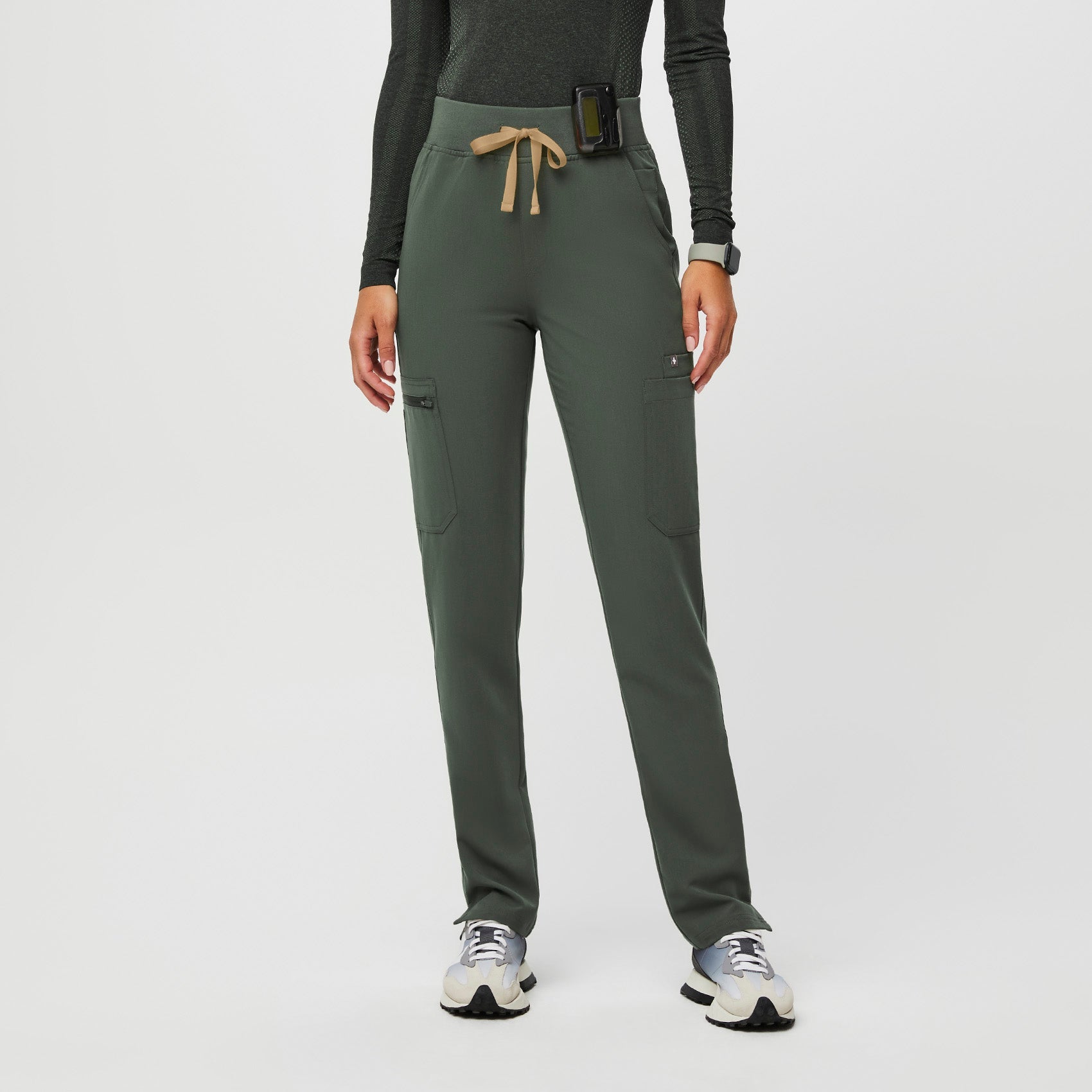 Yola High-Rise Slim Scrub Pant™ - Moss