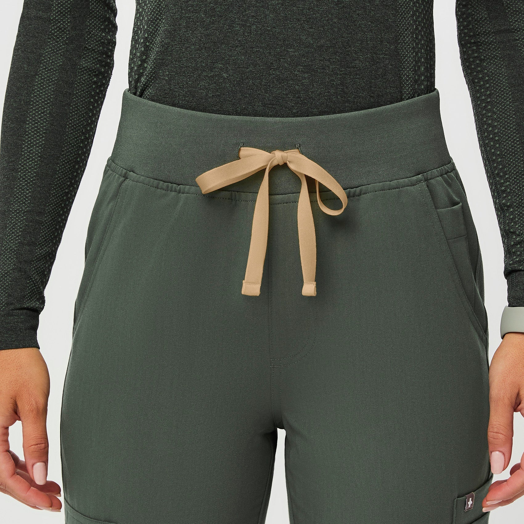 Yola High-Rise Slim Scrub Pant™ - Moss
