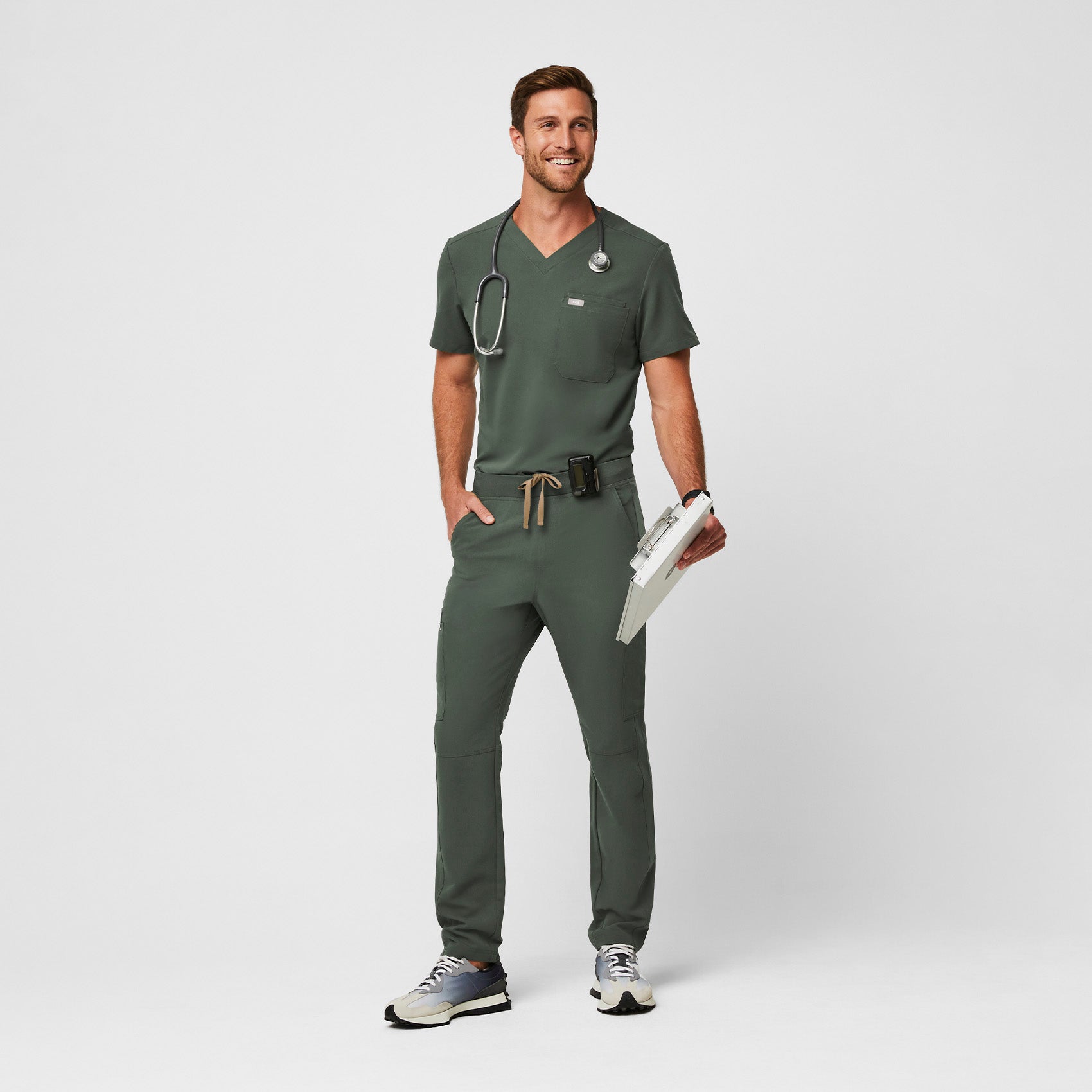 Leon Scrub Top™ - Moss