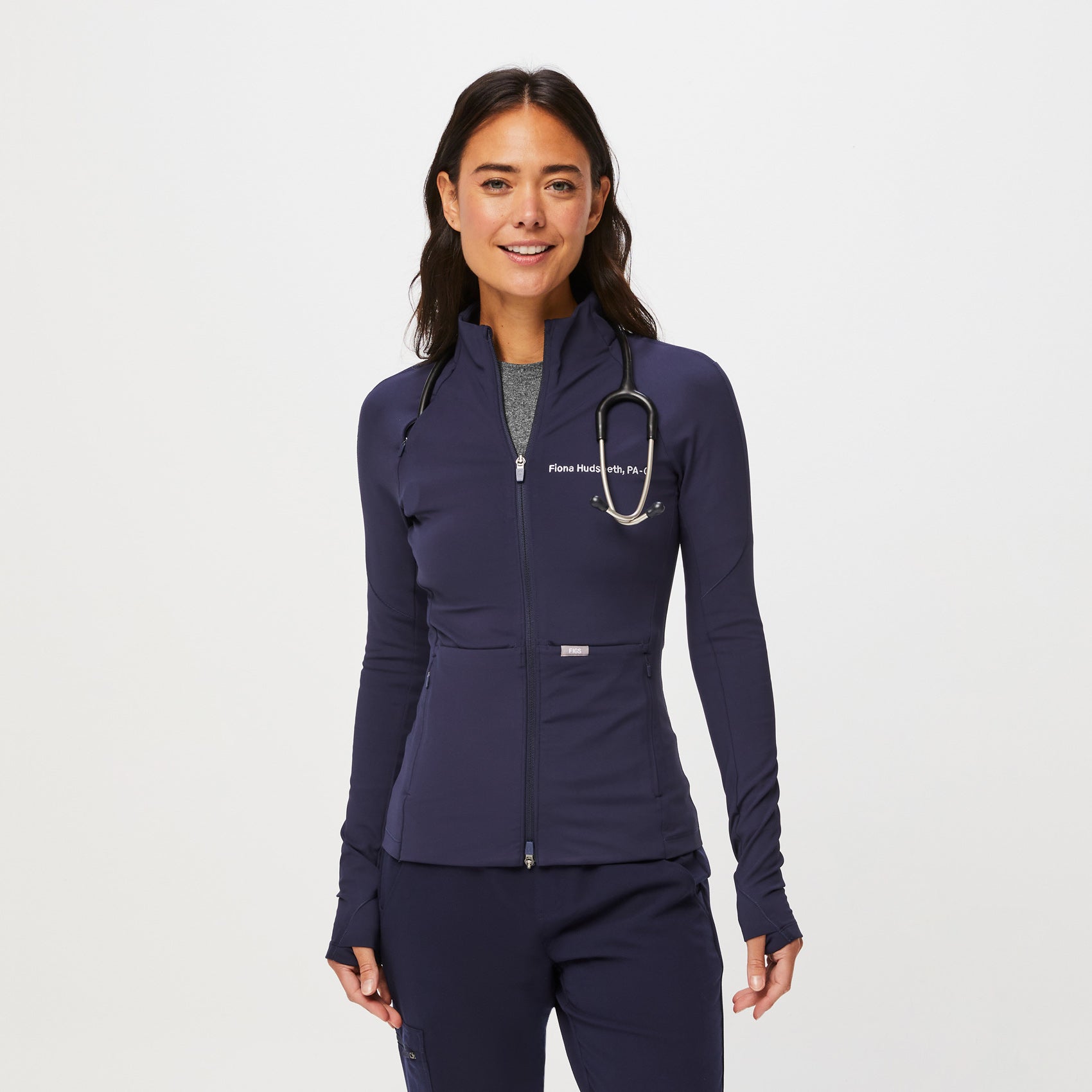 ContourKnit Scrub Jacket™ - Navy