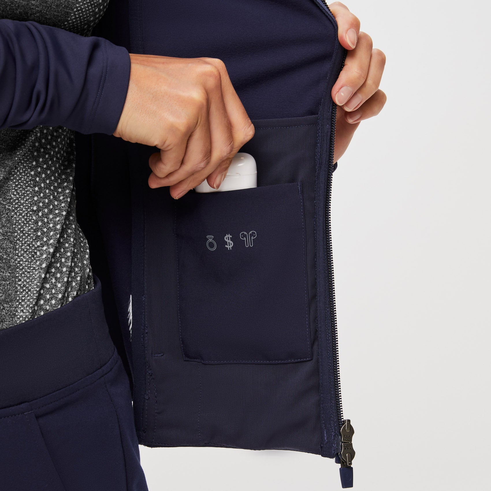 ContourKnit Scrub Jacket™ - Navy