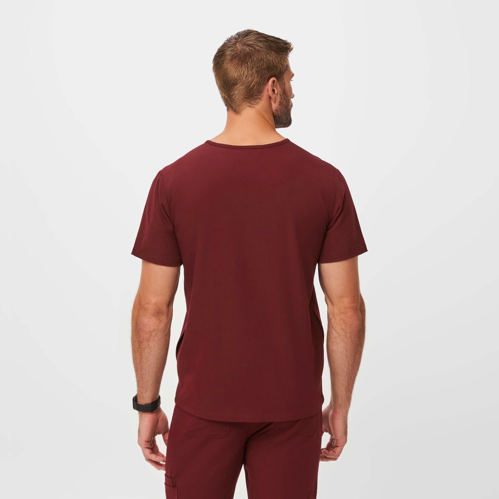Chisec Scrub Top™ - Burgundy