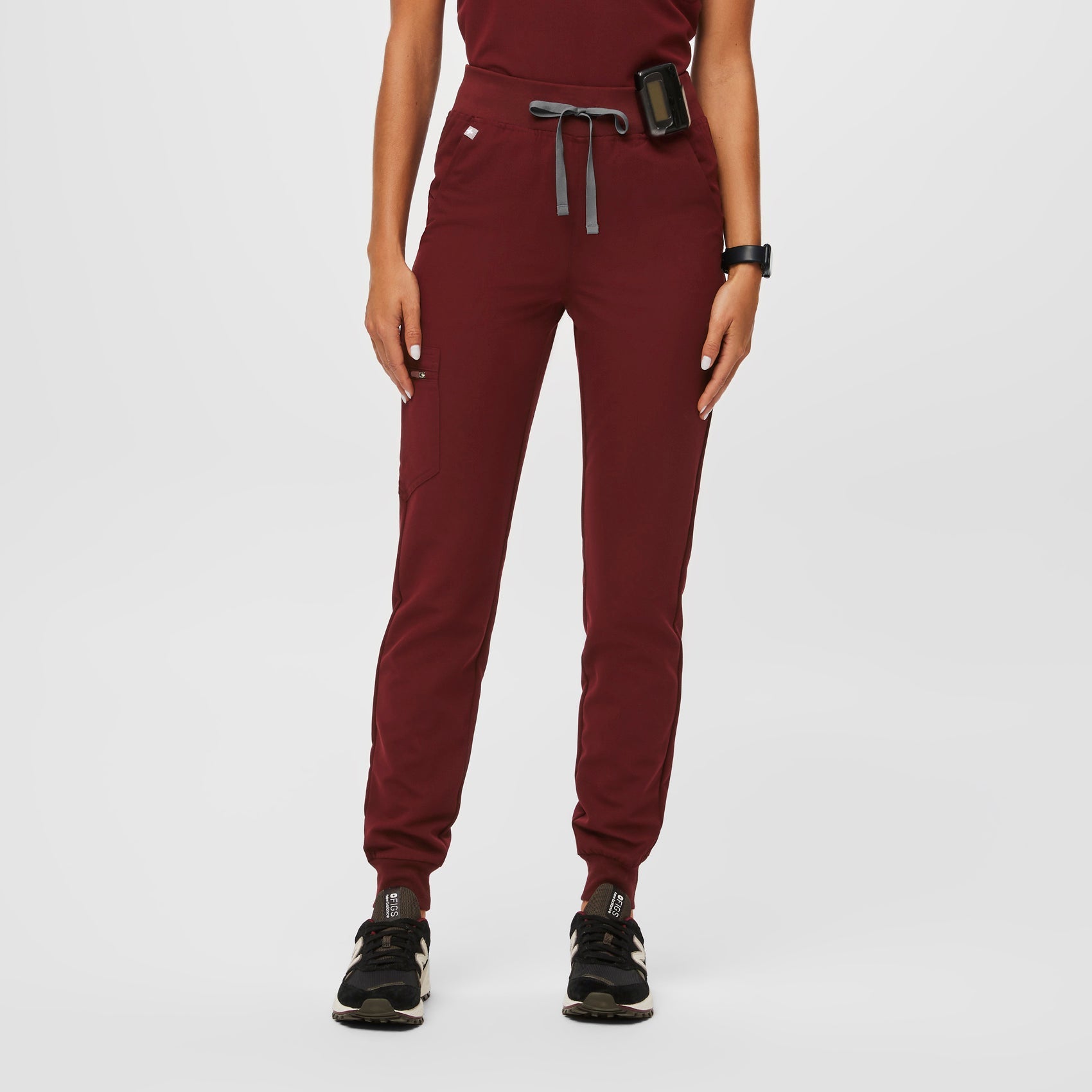 Zamora High-Rise Jogger Scrub Pant™ - Burgundy