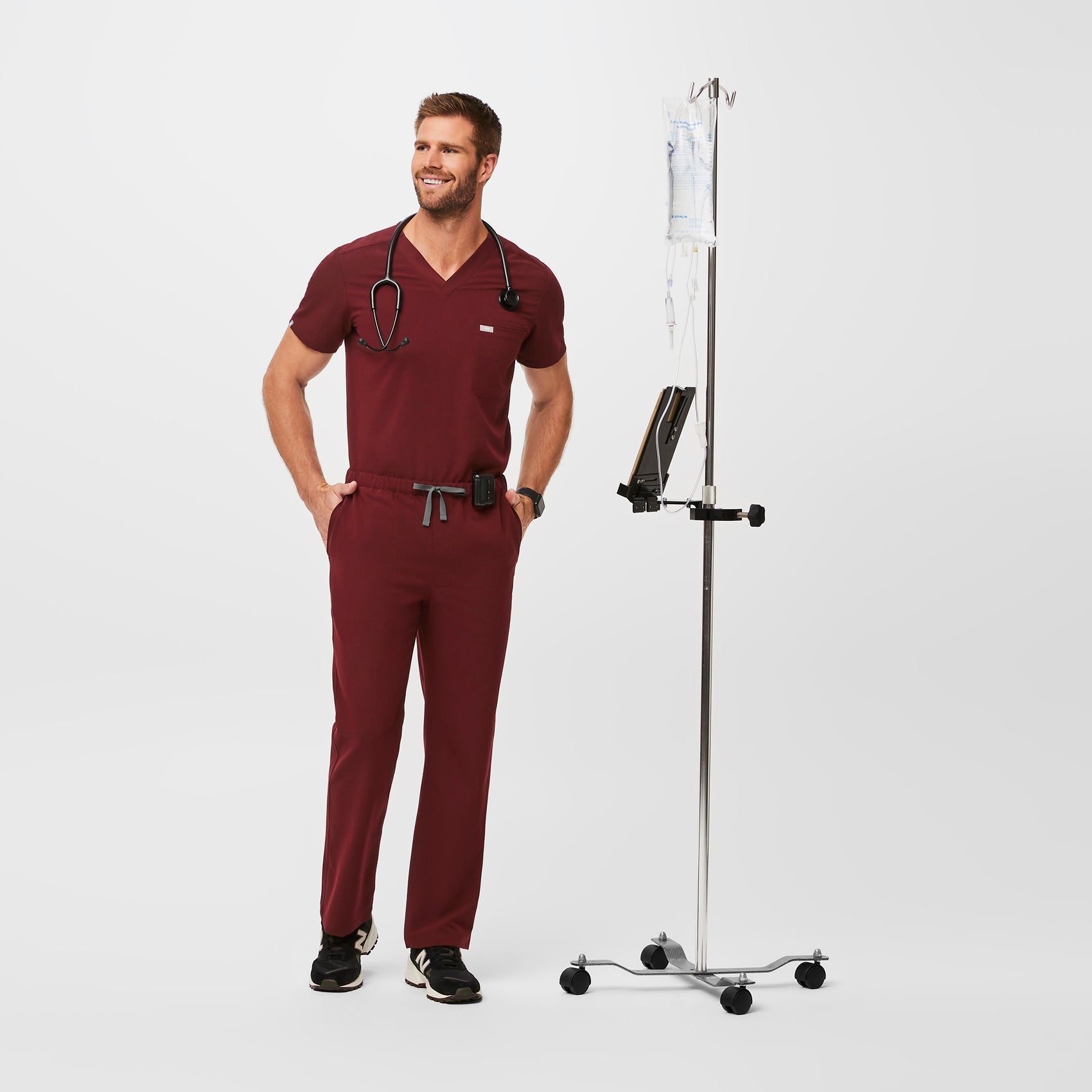 Pisco Straight-Leg Scrub Pant™ - Burgundy