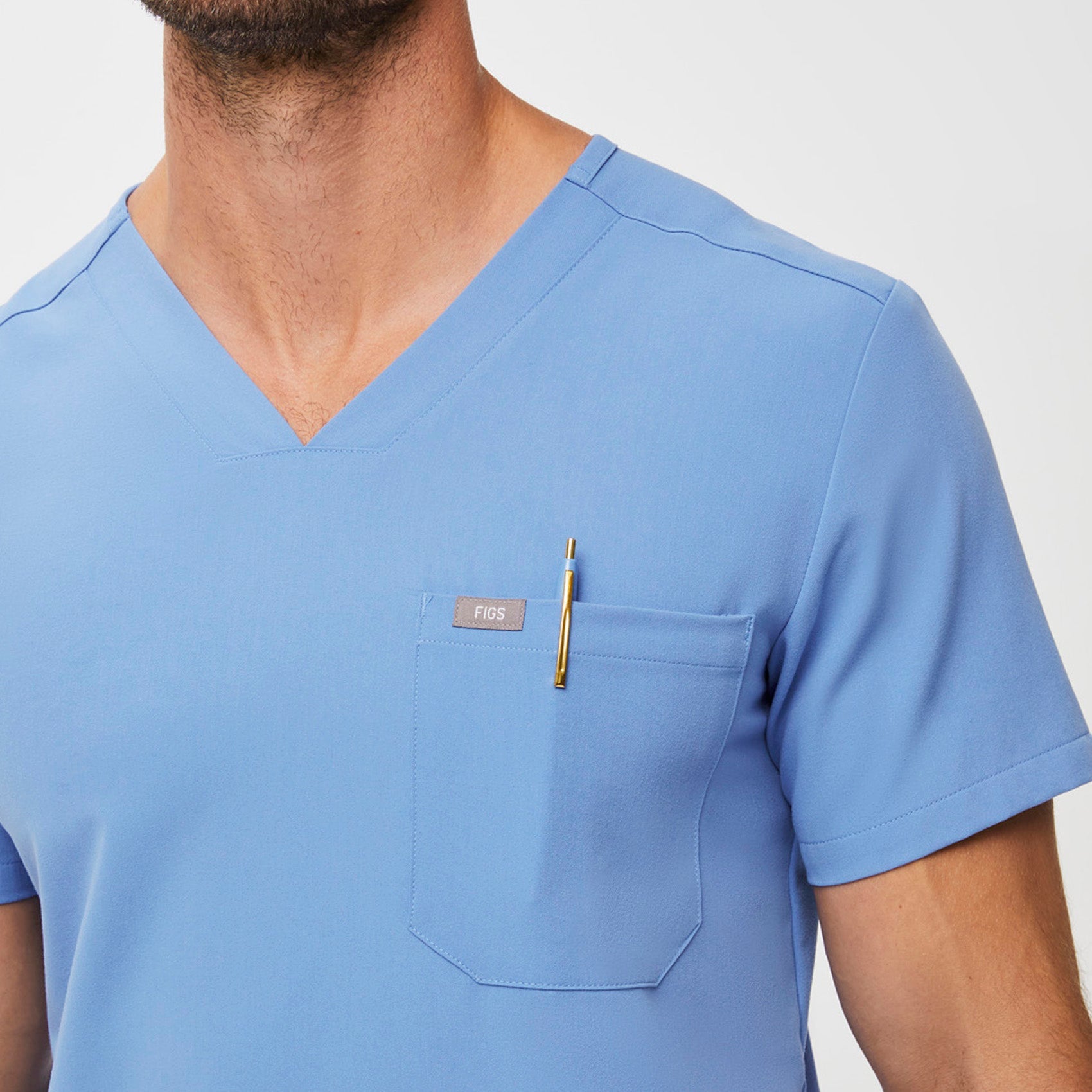 Chisec Scrub Top™ - Ceil Blue
