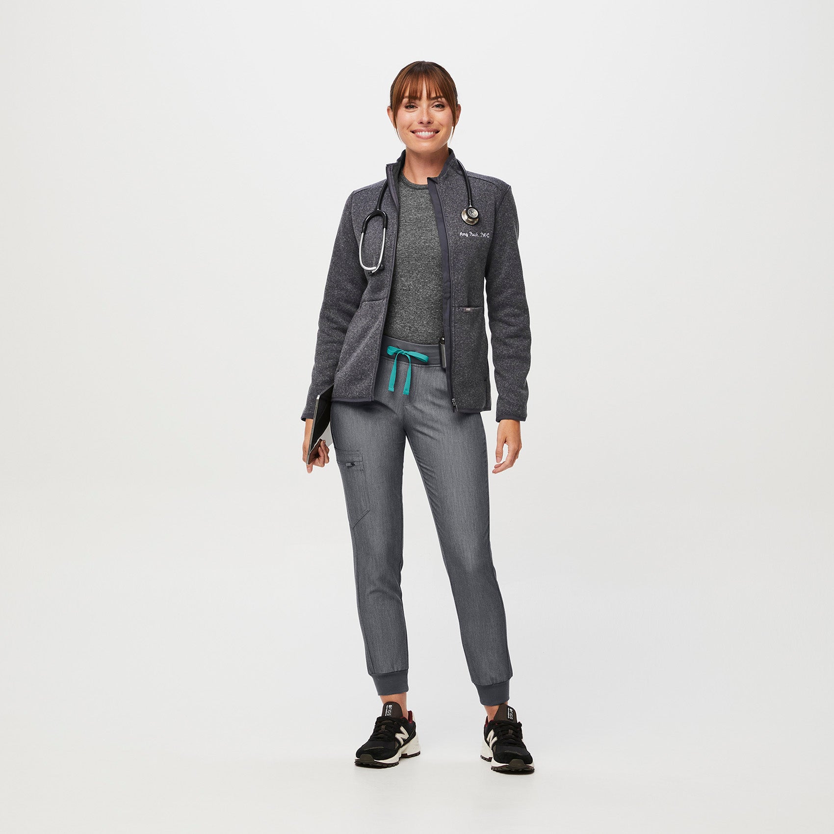 On-Shift Sweater-Knit Jacket™ - Heather Dark Charcoal