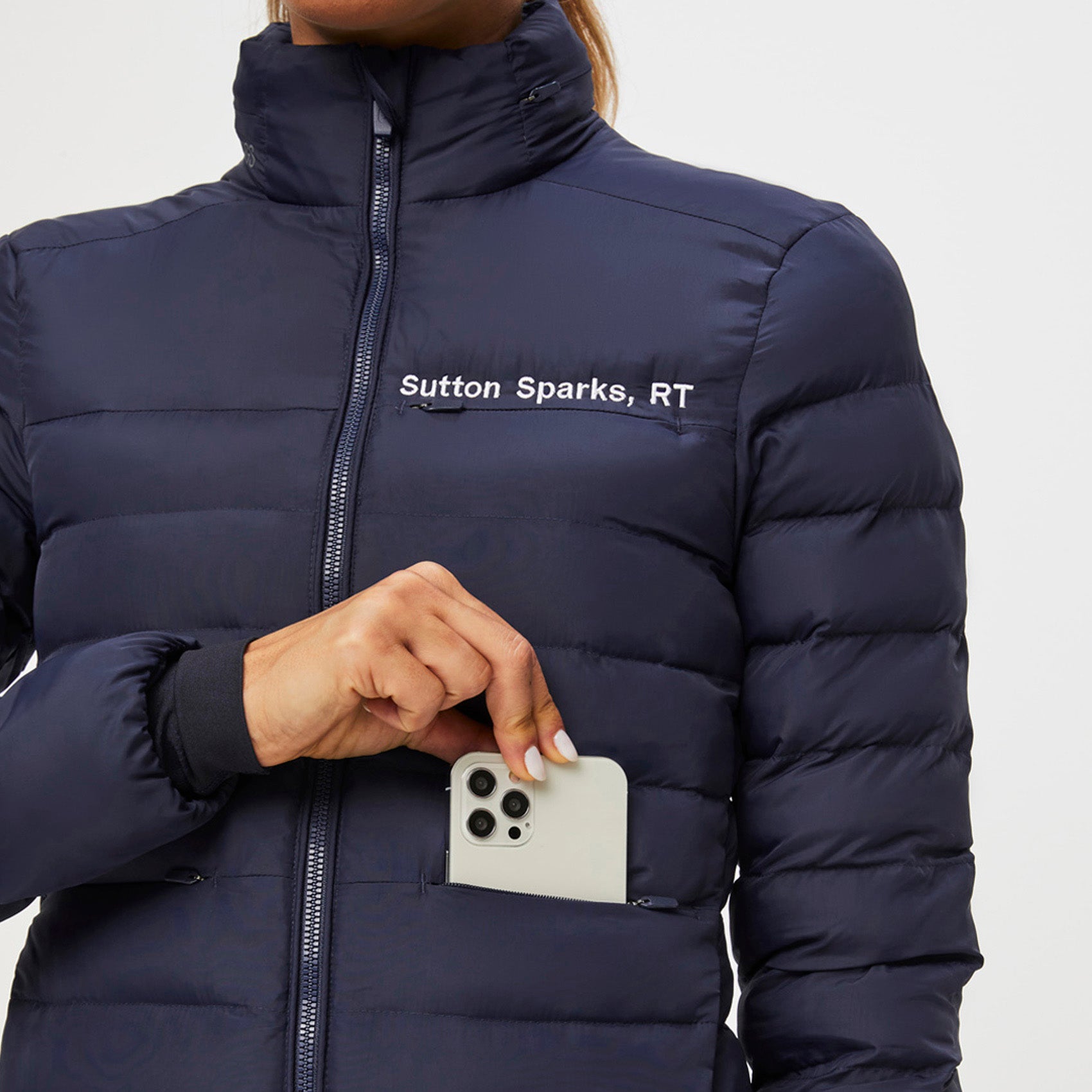 Packable Puffer Jacket - Navy