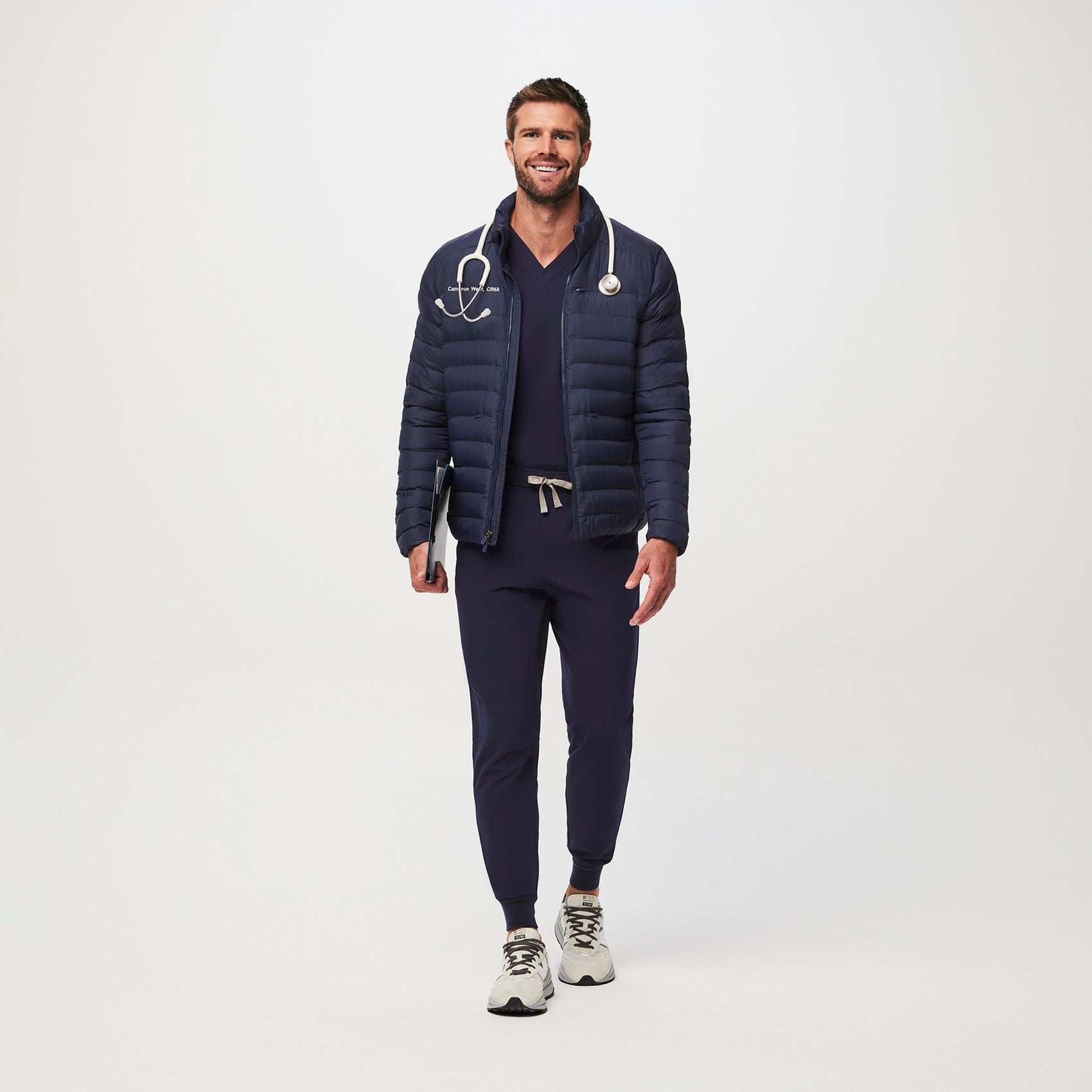 Packable Puffer Jacket - Navy
