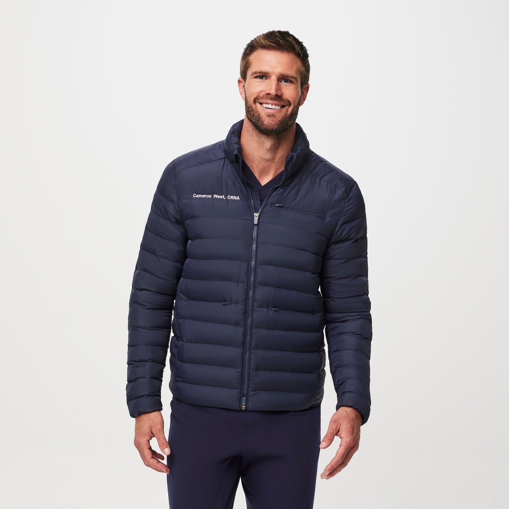 Packable Puffer Jacket - Navy