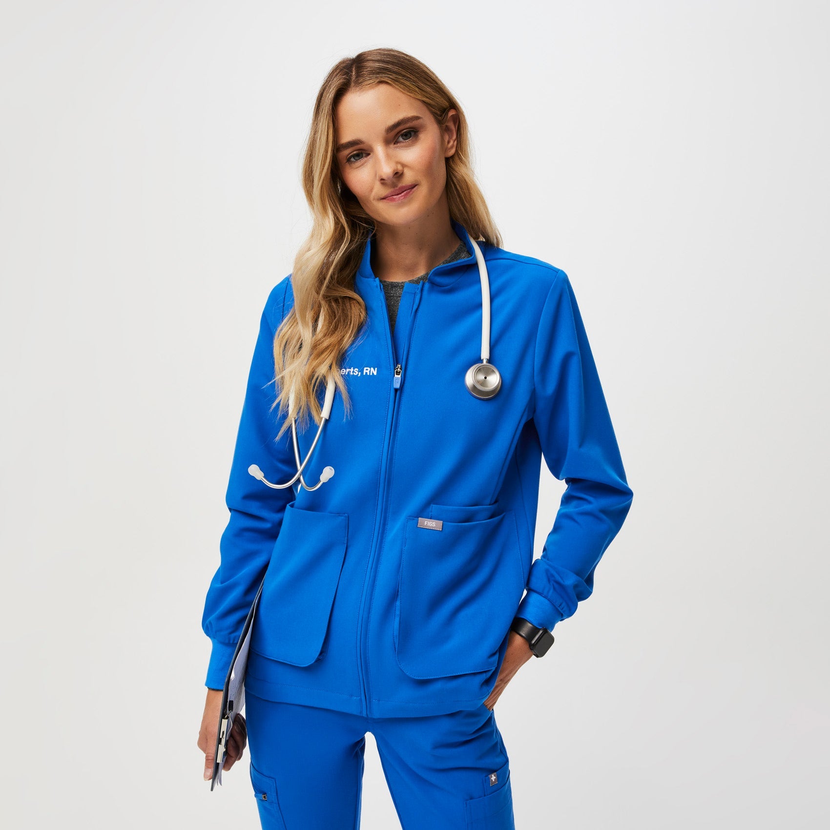 Sebina Scrub Jacket - Royal Blue