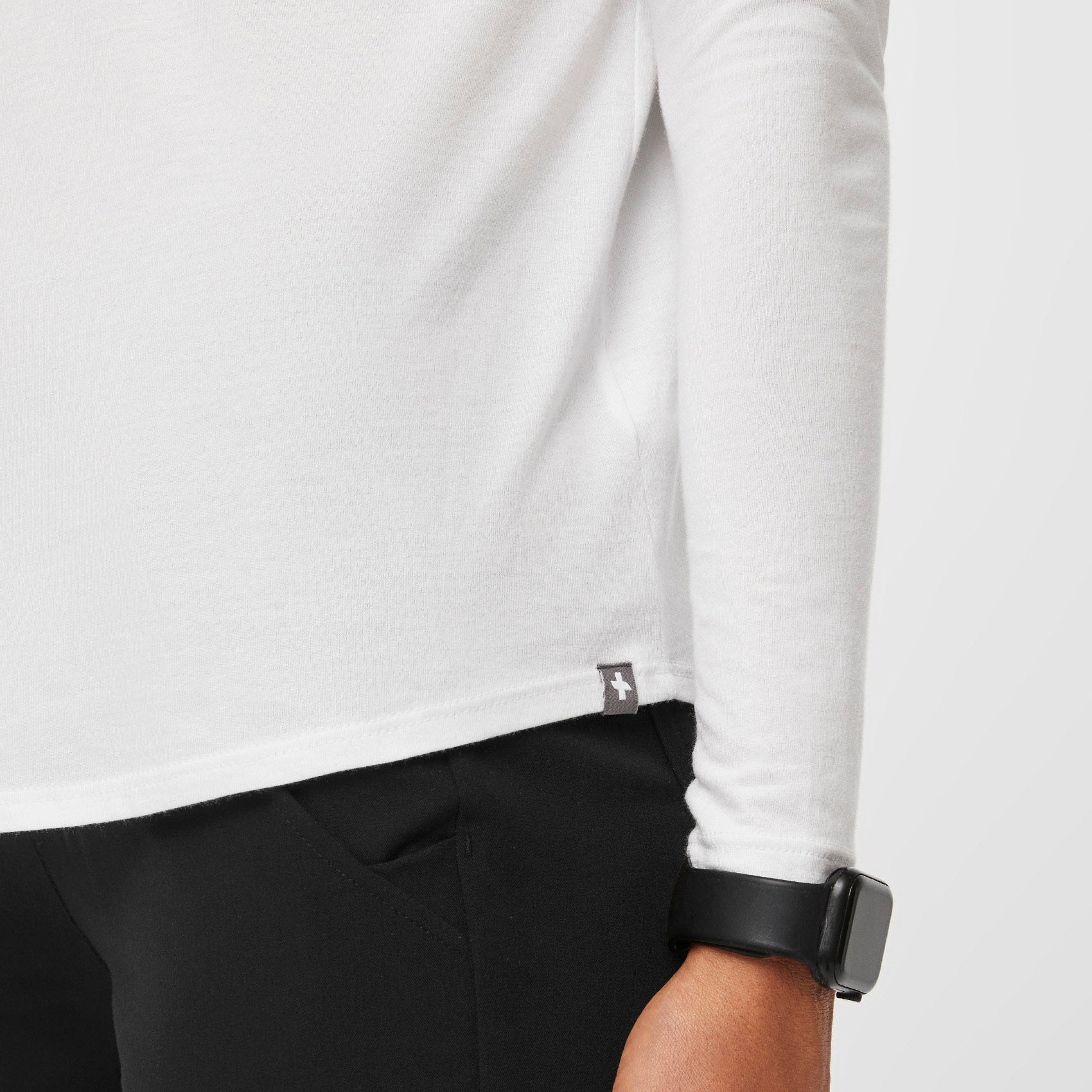 Supersoft Long-Sleeve Underscrub - White
