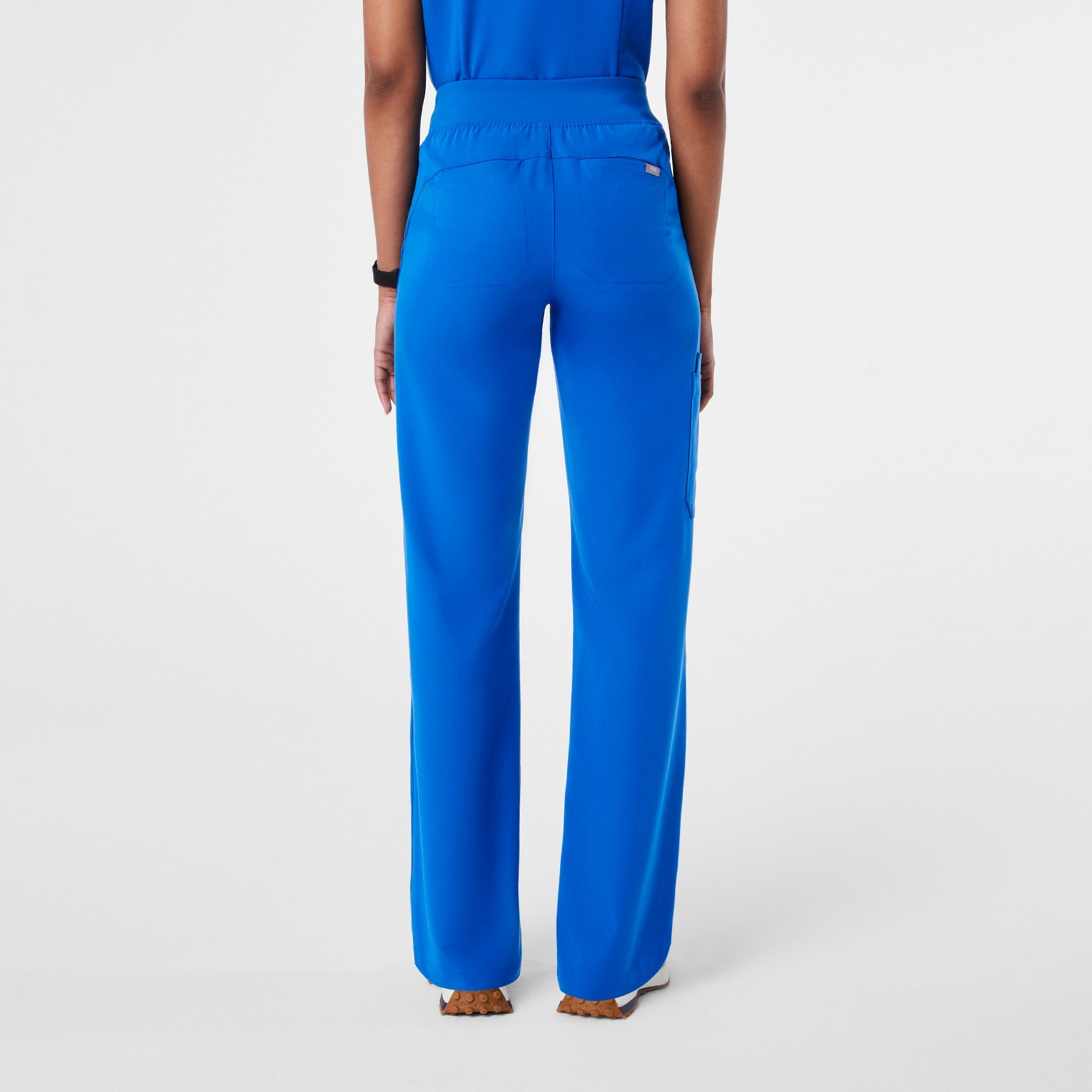 Isabel High-Rise Wide-Leg Scrub Pant - Royal Blue
