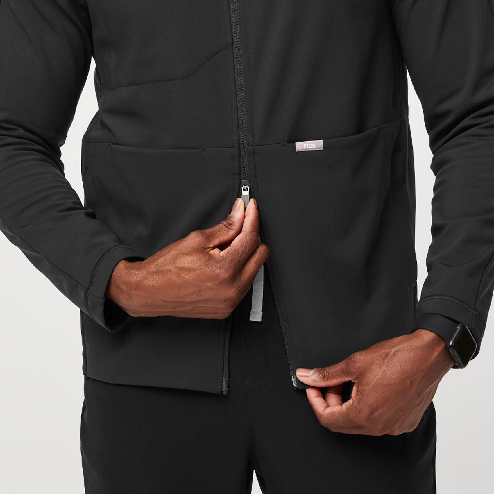 ContourKnit Scrub Jacket™ - Black