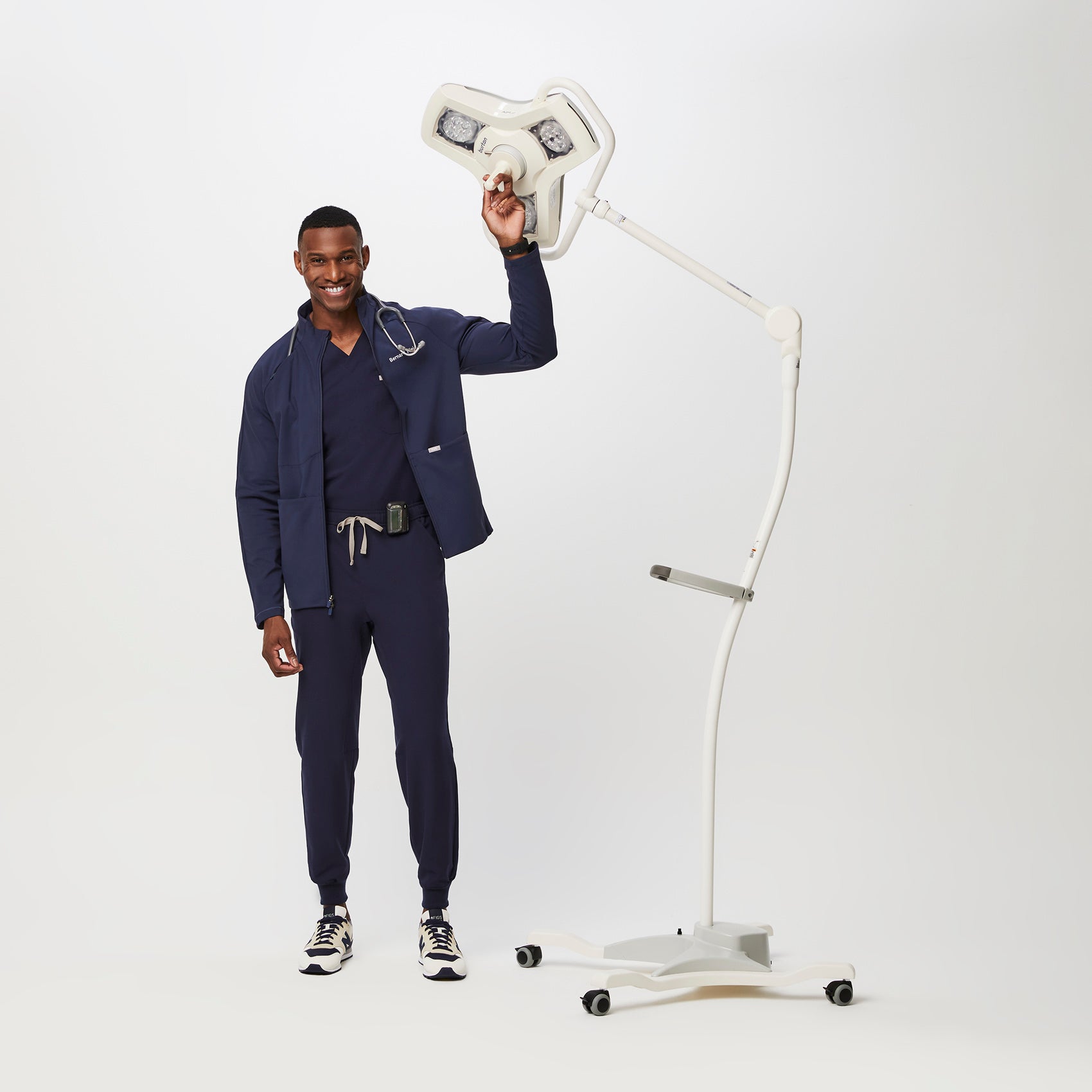 ContourKnit Scrub Jacket™ - Navy