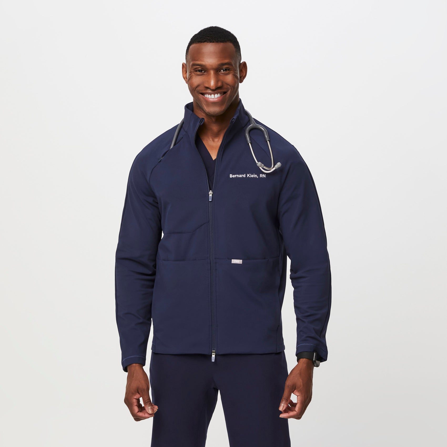 ContourKnit Scrub Jacket™ - Navy