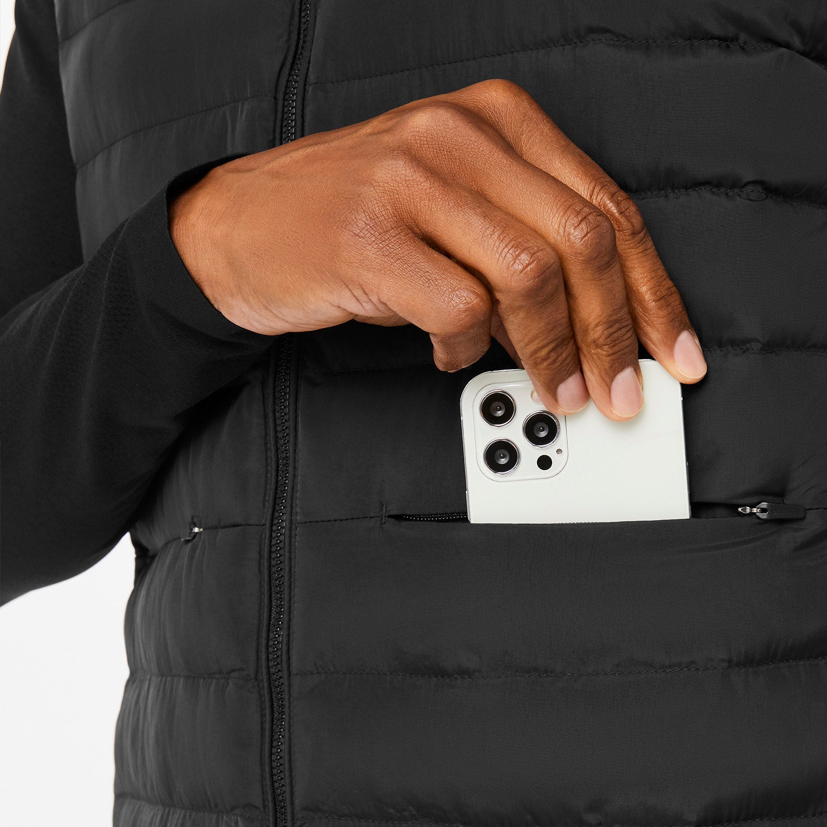 Packable Puffer Vest - Black