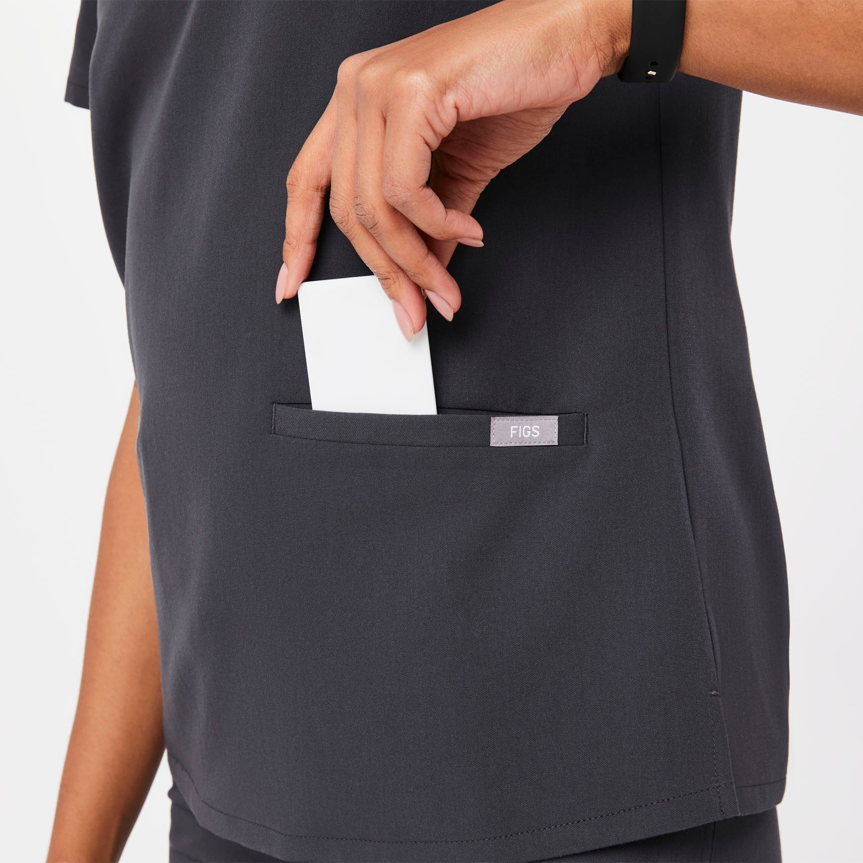 Casma Scrub Top™ - Charcoal
