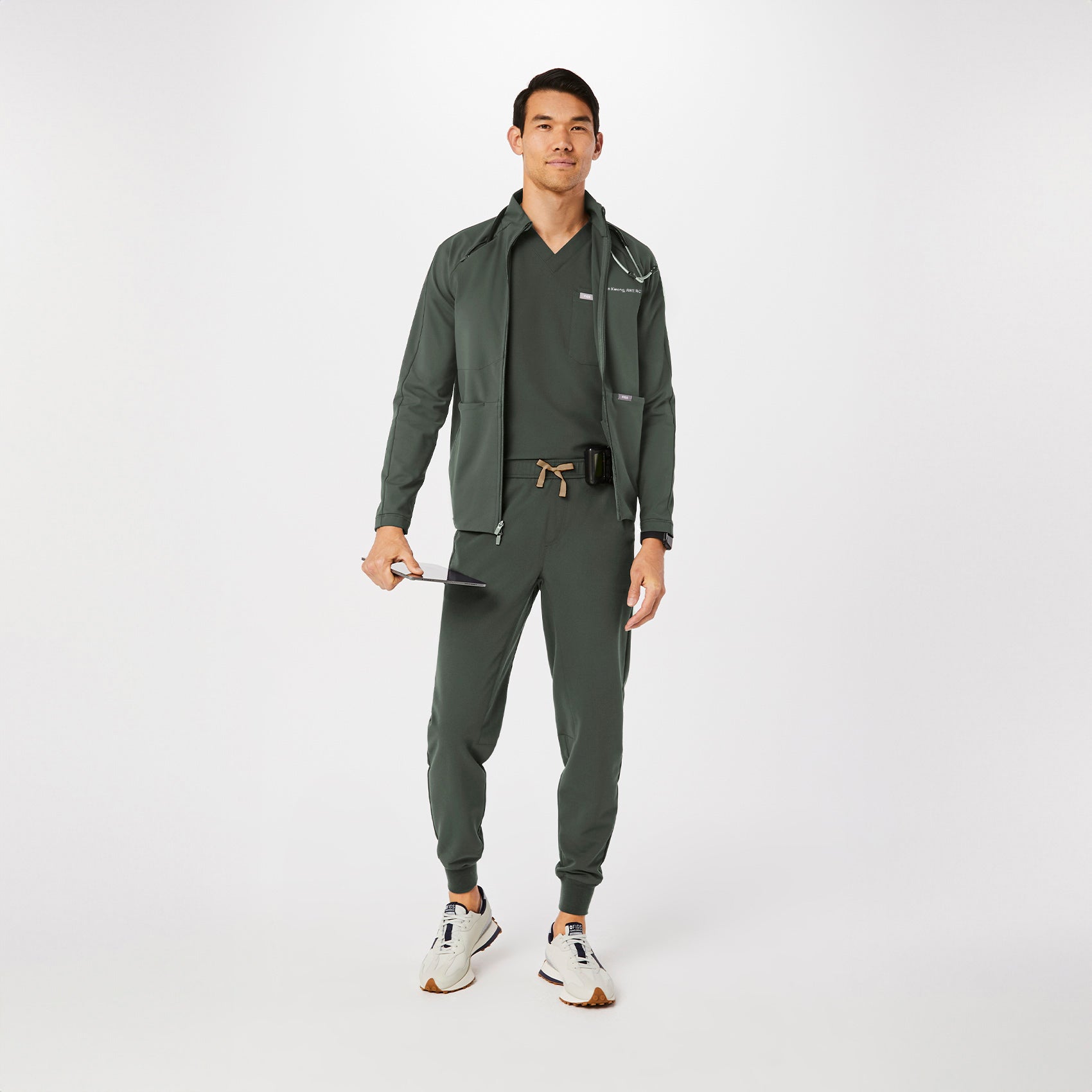 ContourKnit Scrub Jacket™ - Moss