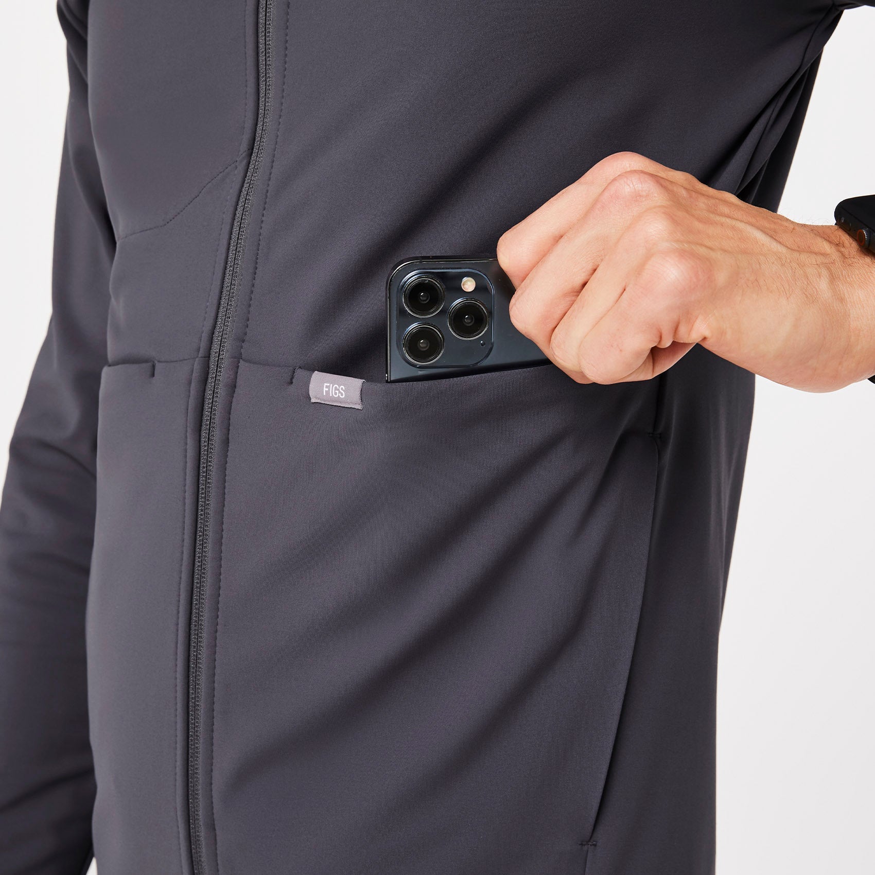 ContourKnit Scrub Jacket™ - Charcoal