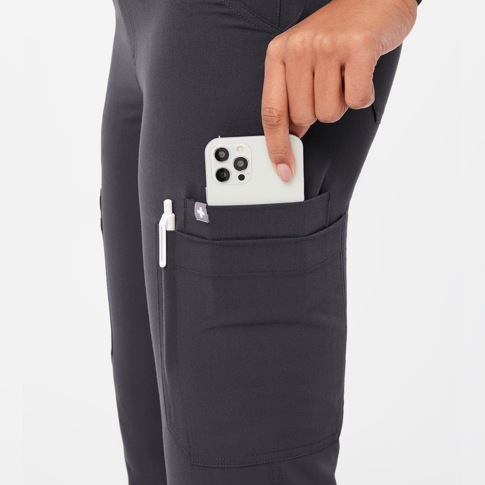 Yola High-Rise Slim Scrub Pant™ - Charcoal