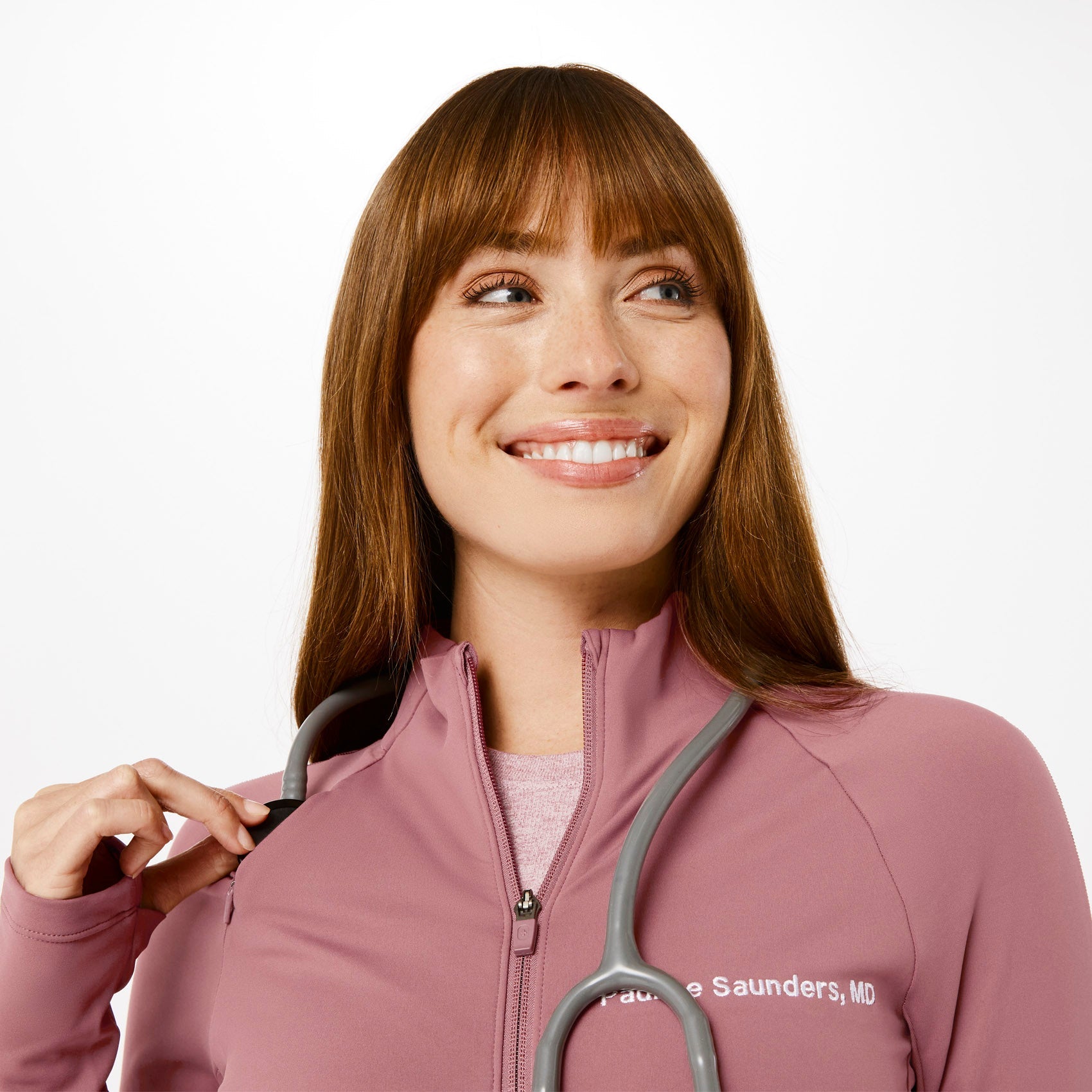 ContourKnit Scrub Jacket™ - Mauve
