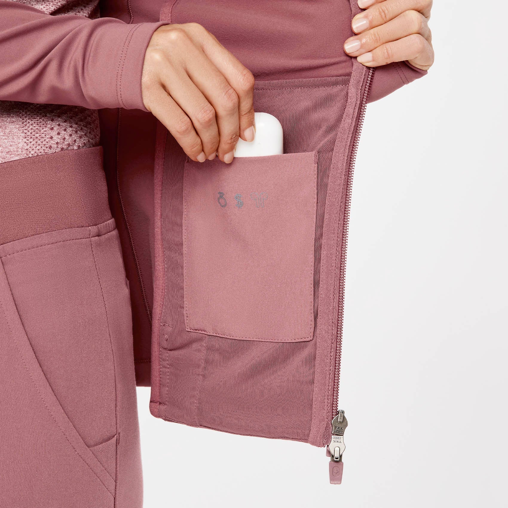 ContourKnit Scrub Jacket™ - Mauve