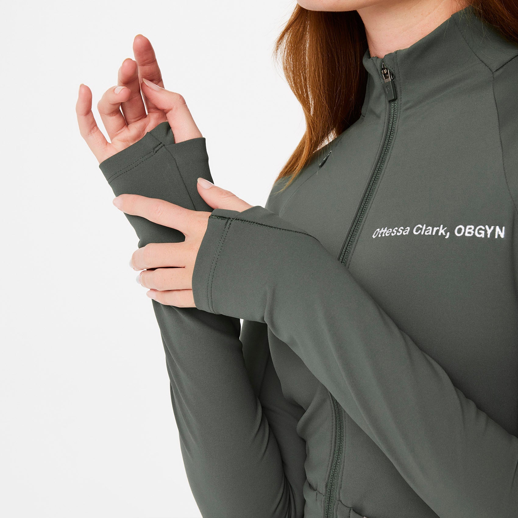 ContourKnit Scrub Jacket™ - Moss