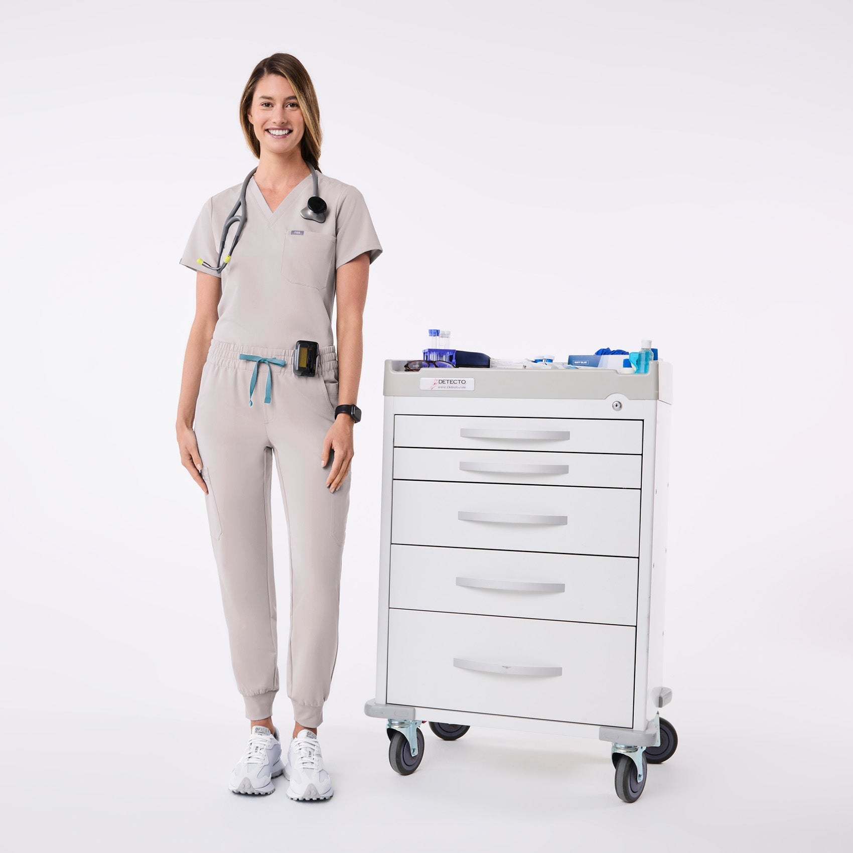 Uman High-Rise Jogger Scrub Pant - Slate