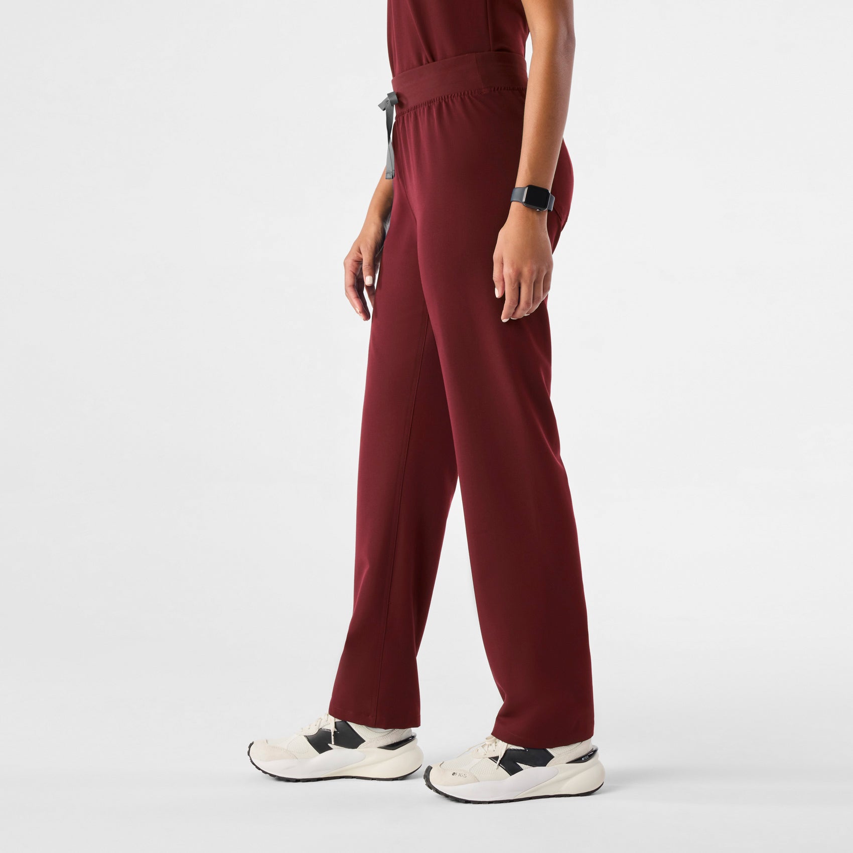 Livingston High-Rise Straight-Leg Scrub Pant™ - Burgundy