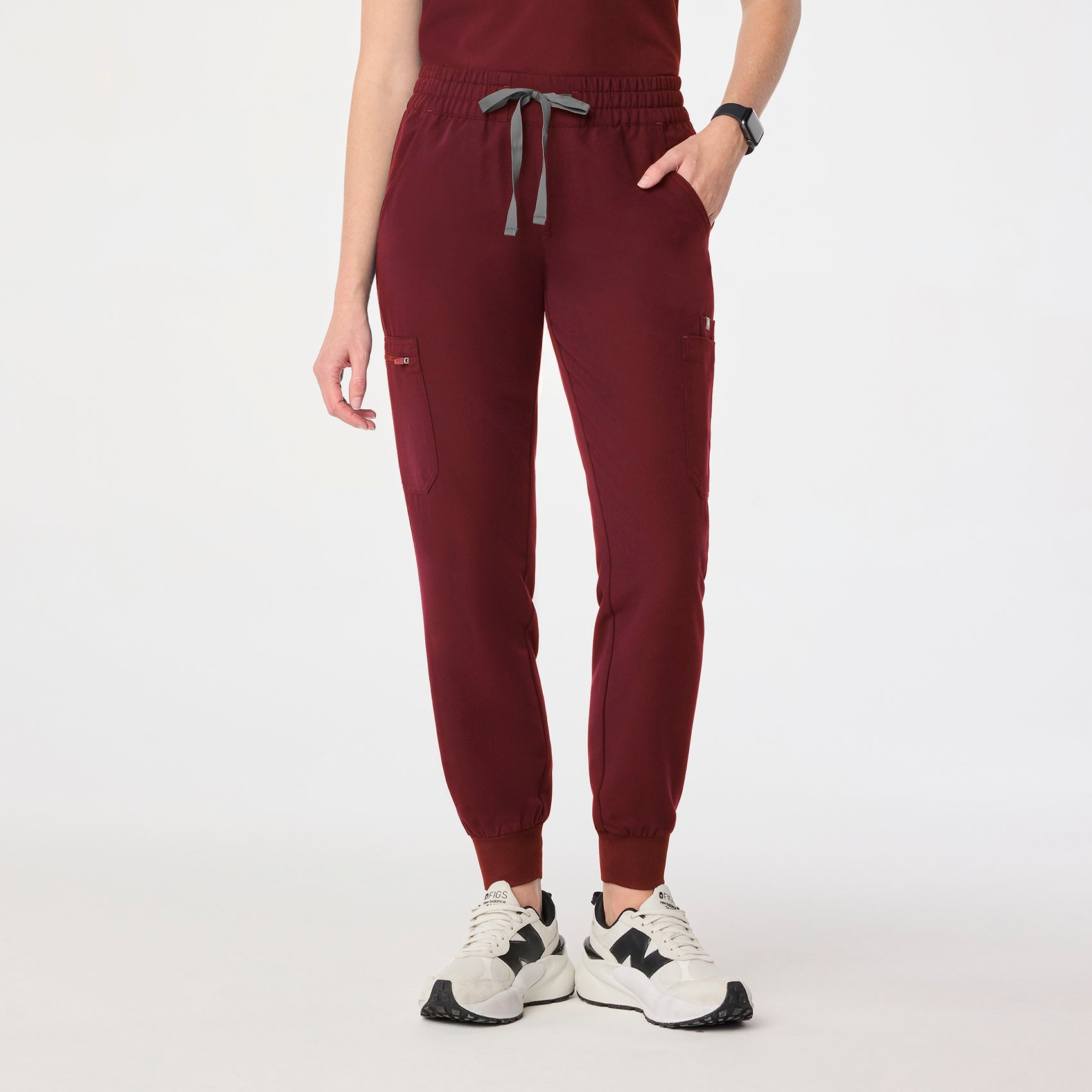 Uman Jogger Scrub Pant - Burgundy