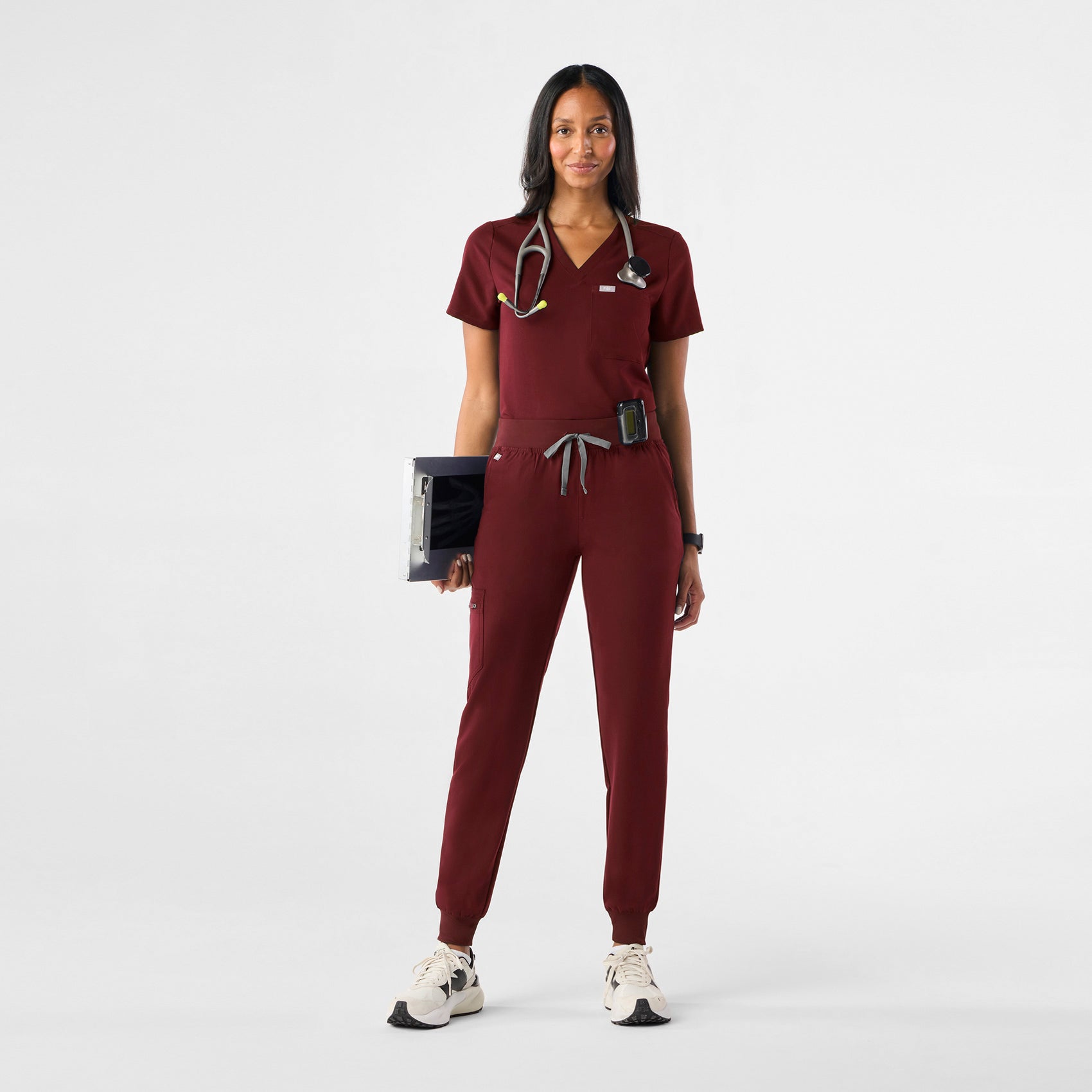 Zamora Jogger Scrub Pant™ - Burgundy