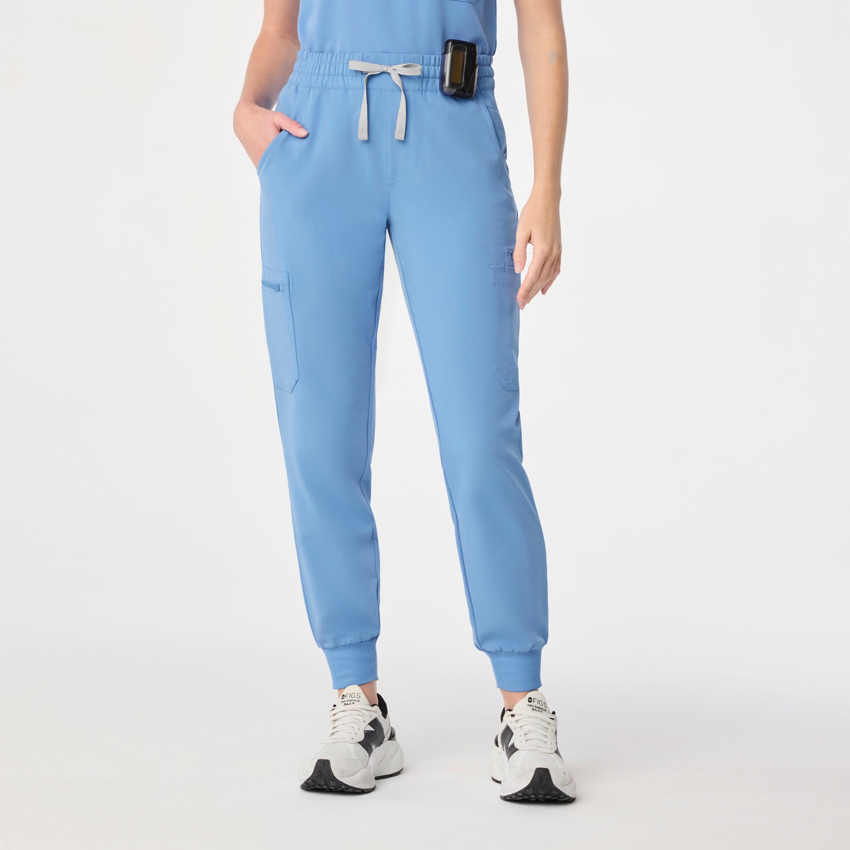Uman High-Rise Jogger Scrub Pant - Ceil Blue