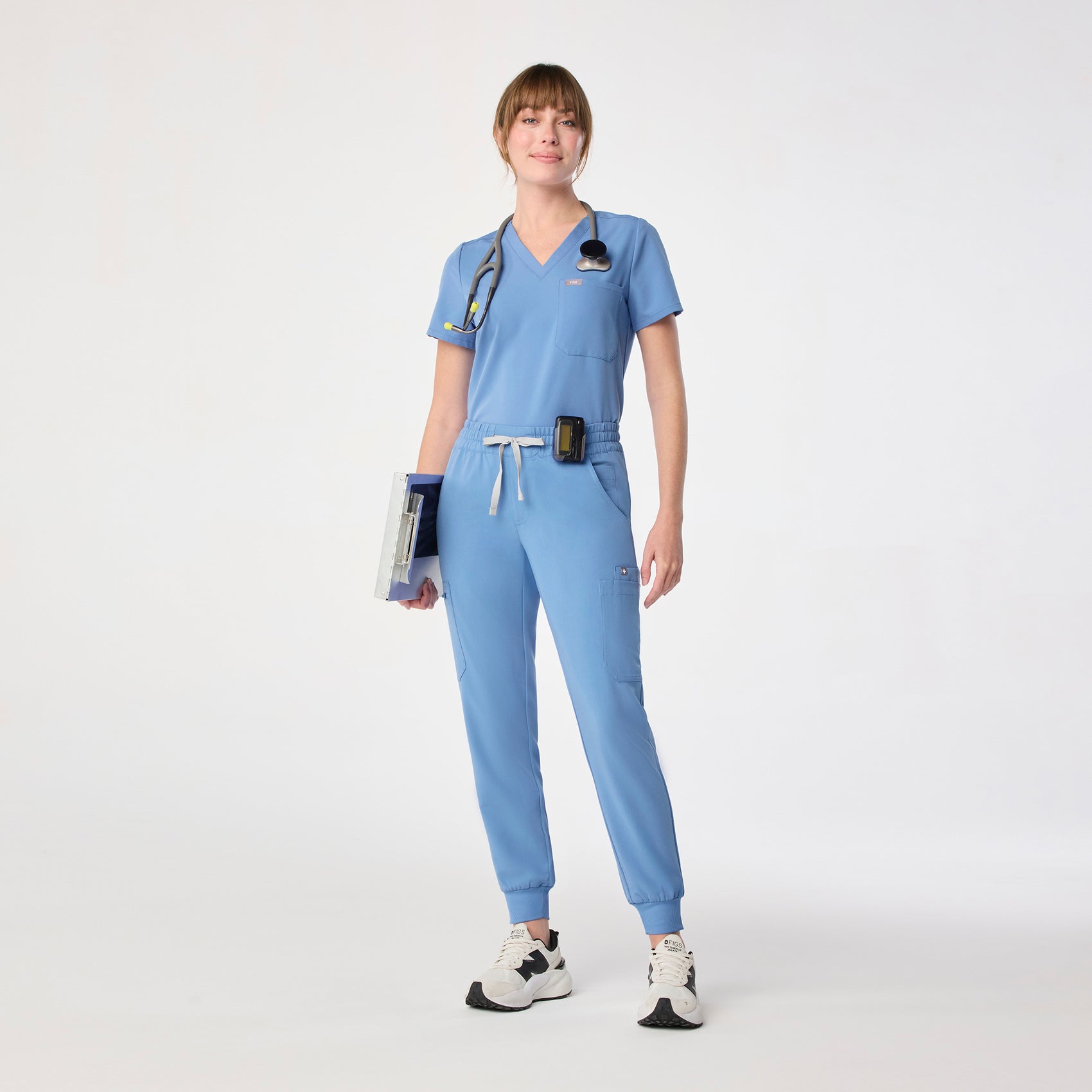 Uman Jogger Scrub Pant - Ceil Blue