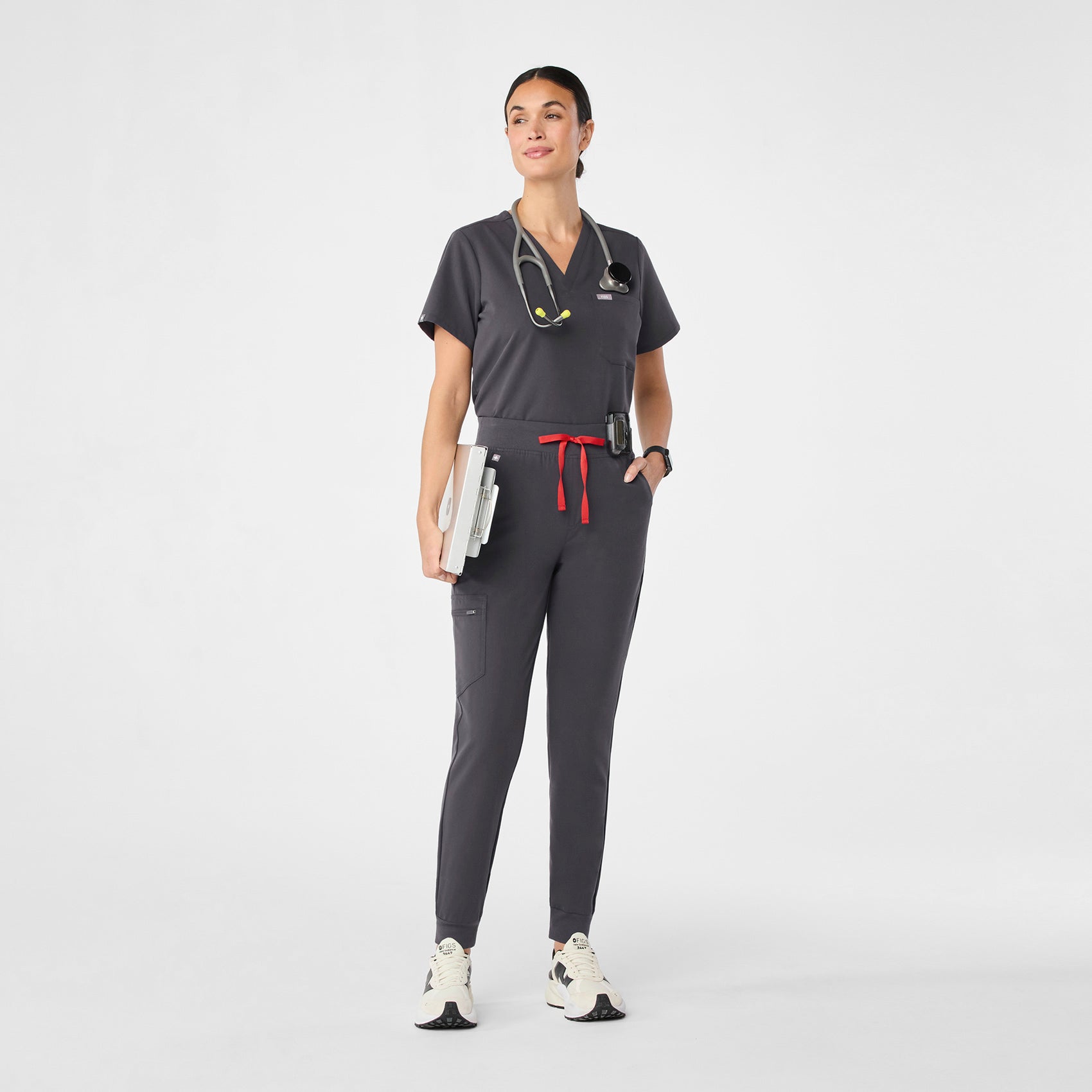 Zamora High-Rise Jogger Scrub Pant™ - Charcoal