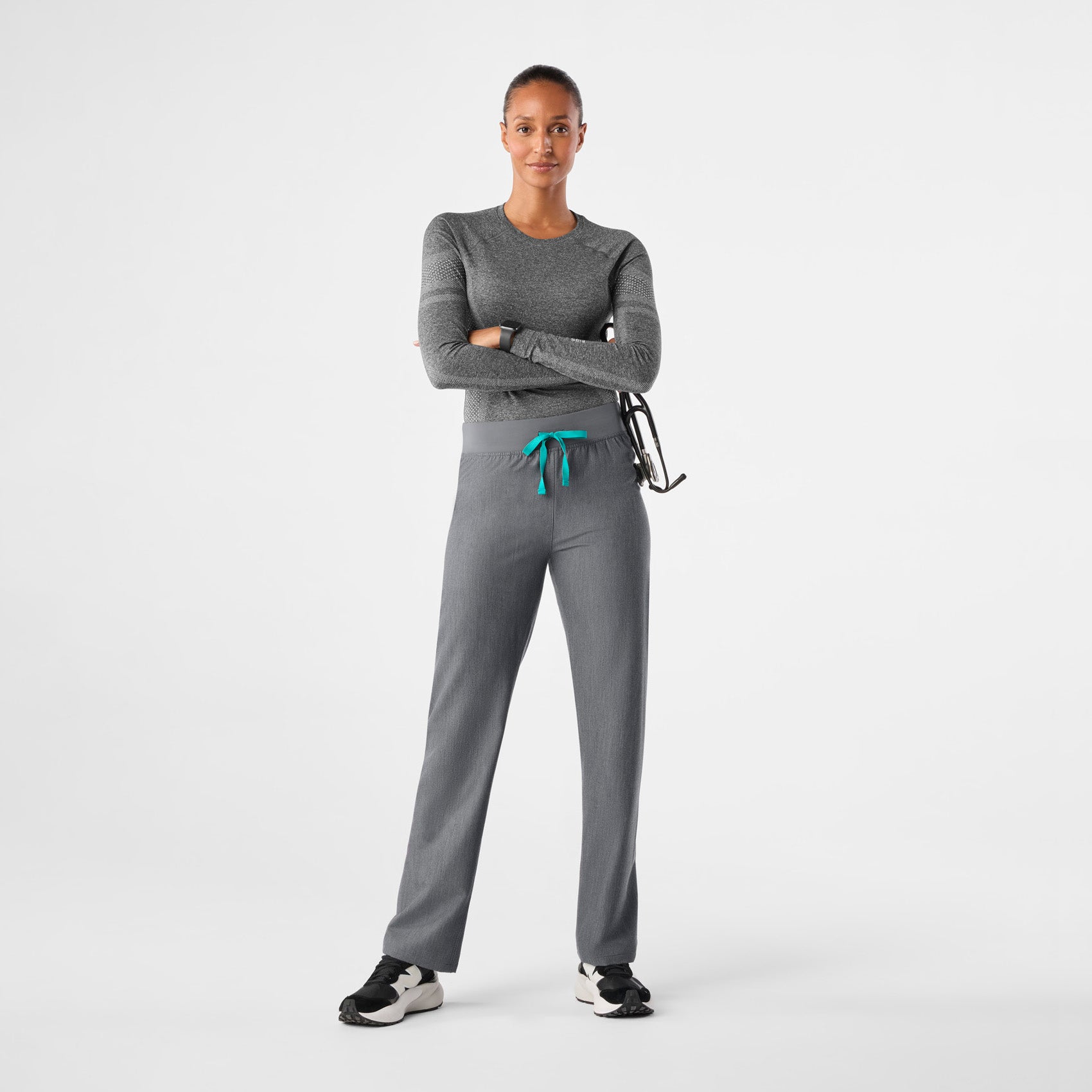 Livingston High-Rise Straight-Leg Scrub Pant™ - Graphite