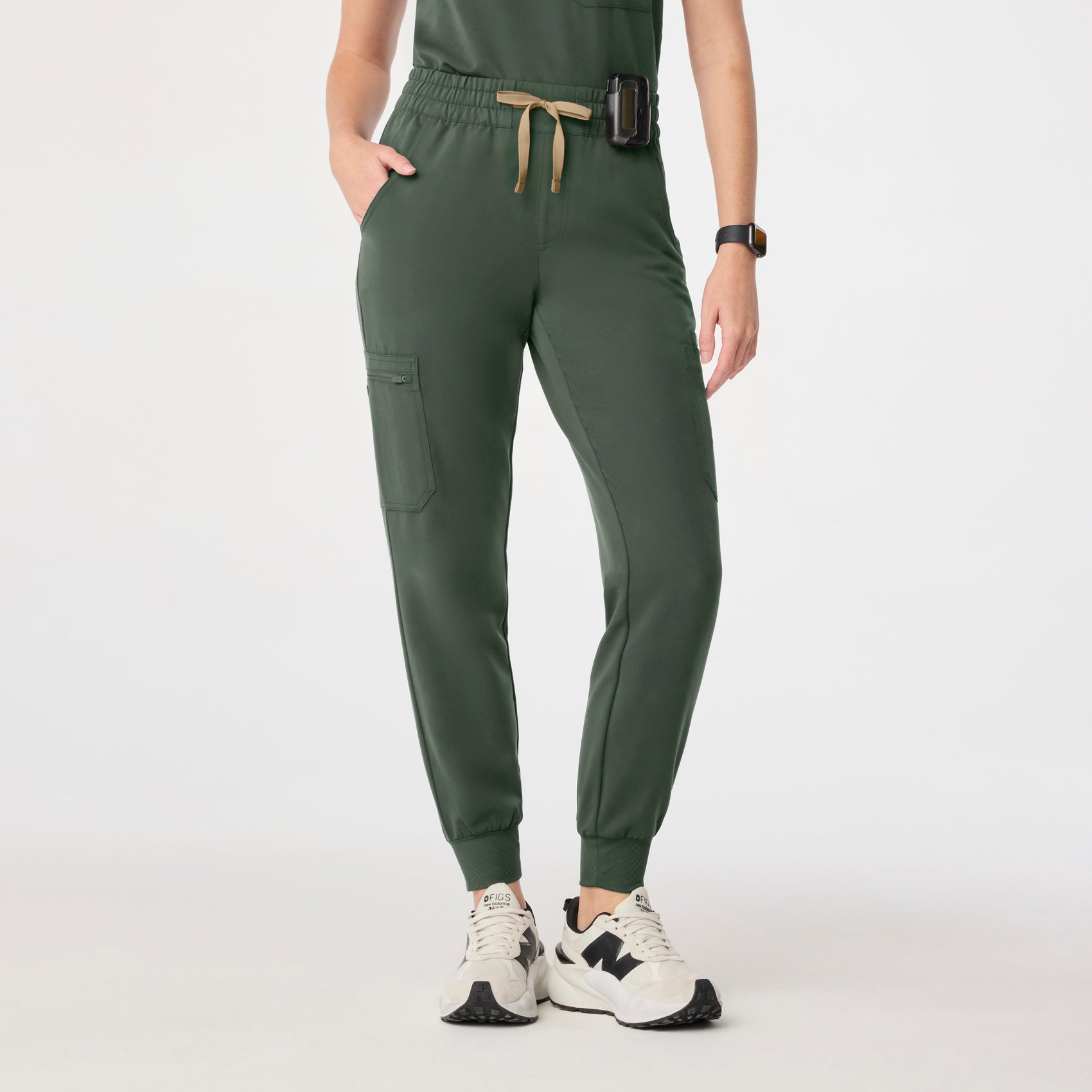 Uman High-Rise Jogger Scrub Pant - Moss