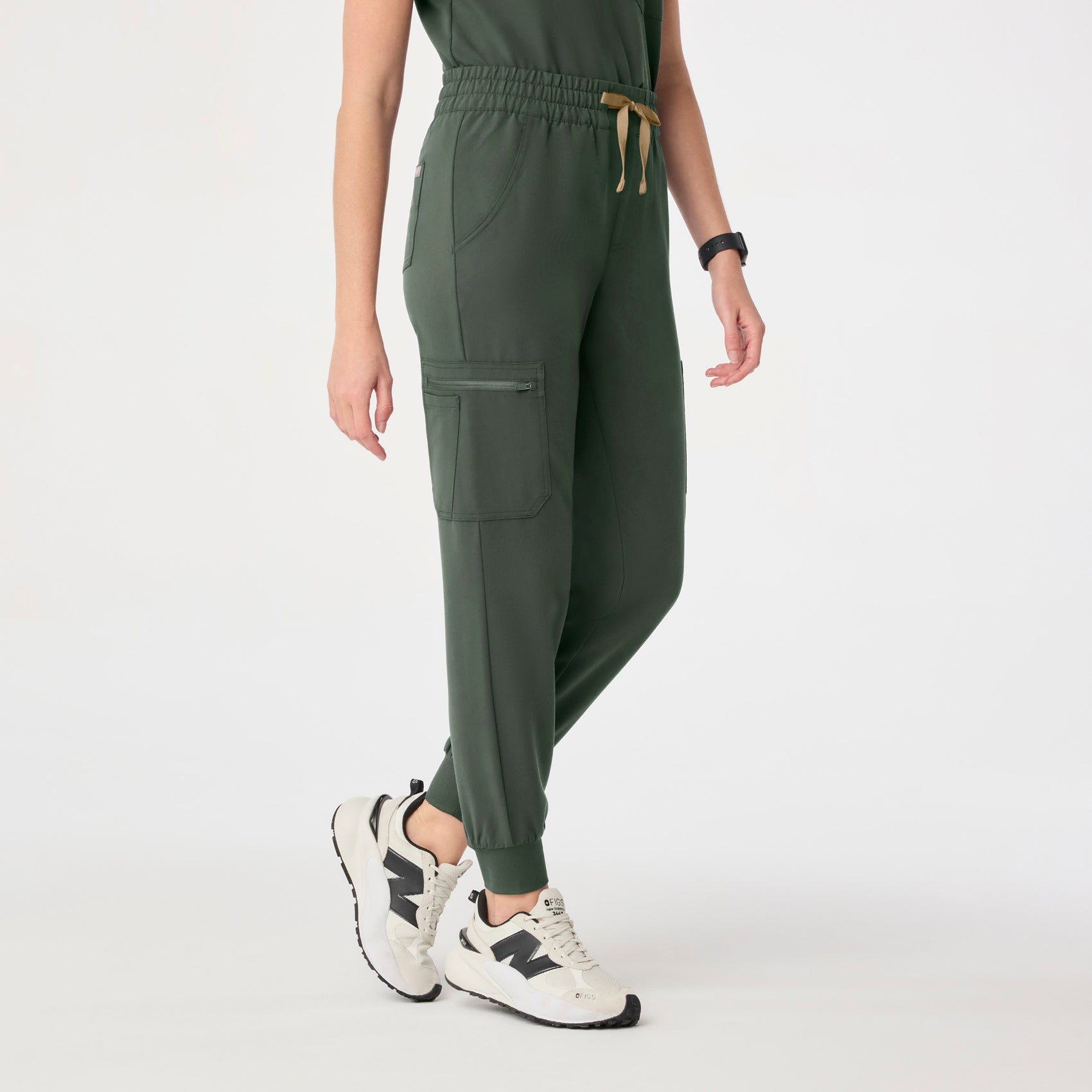 Uman High-Rise Jogger Scrub Pant - Moss