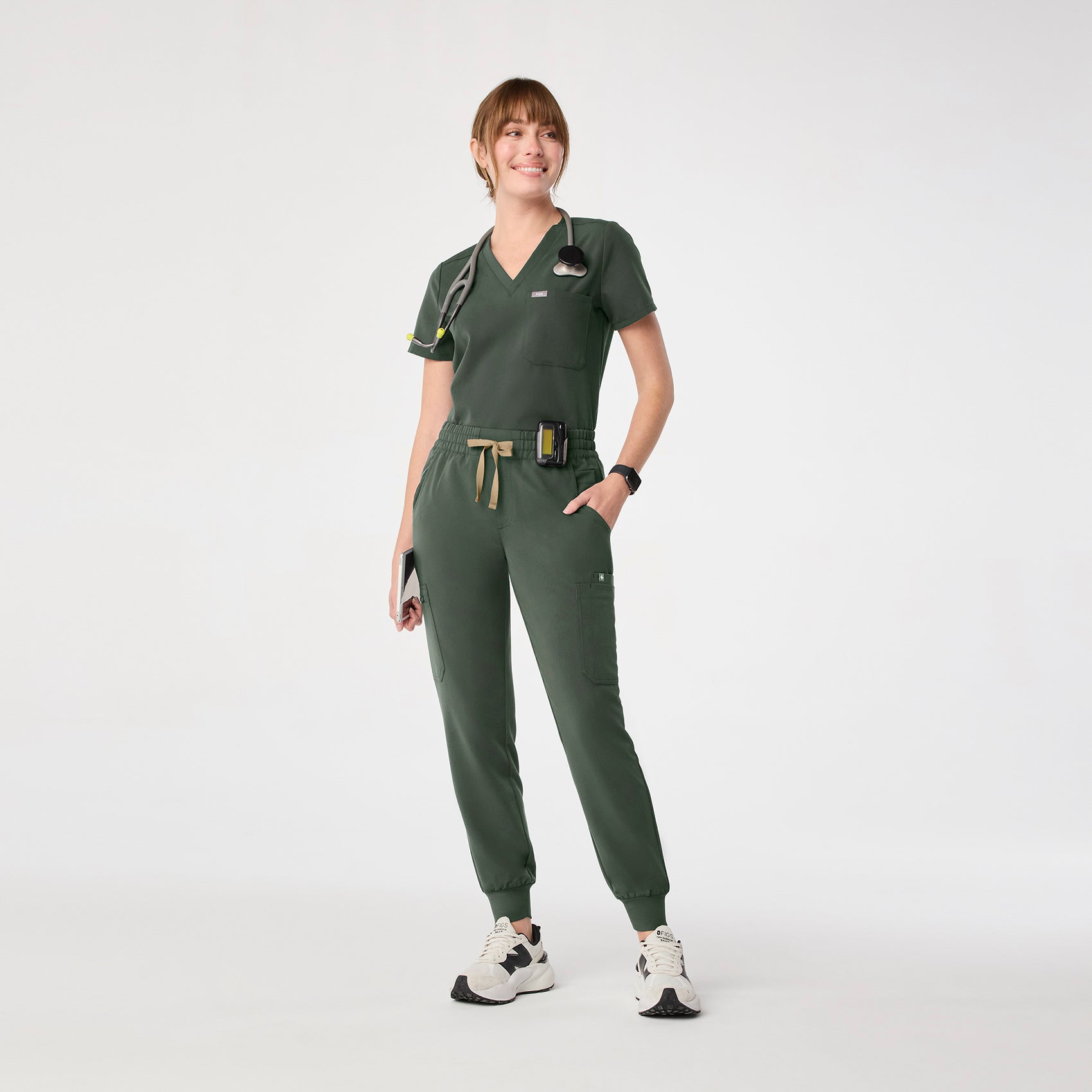 Uman Jogger Scrub Pant - Moss
