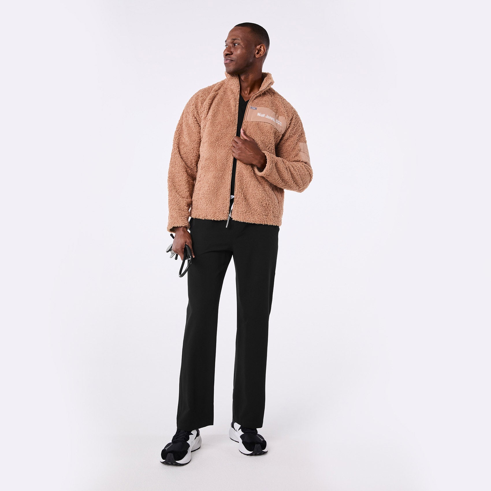 High-Pile Fleece Bomber Jacket - Macchiato