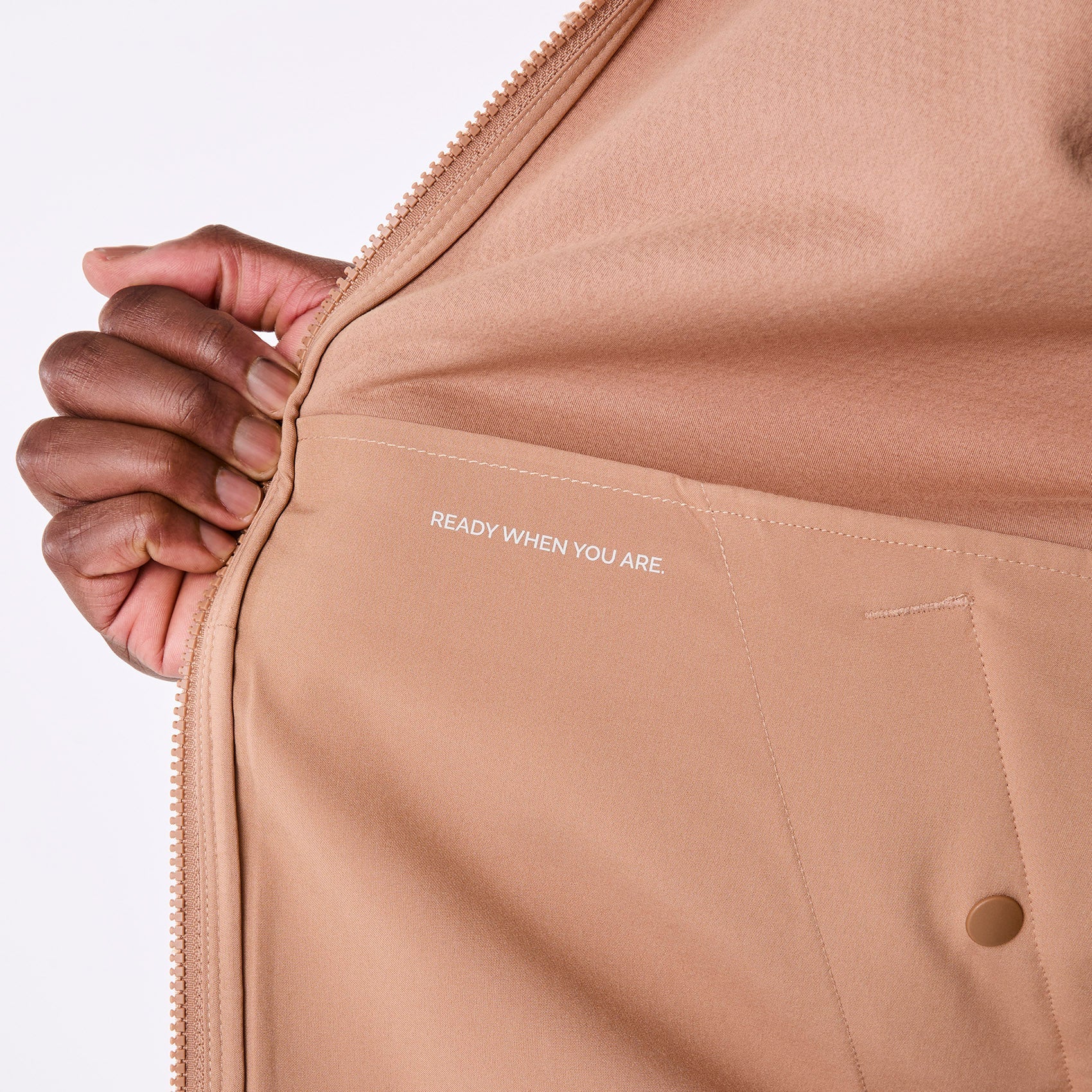 High-Pile Fleece Bomber Jacket - Macchiato