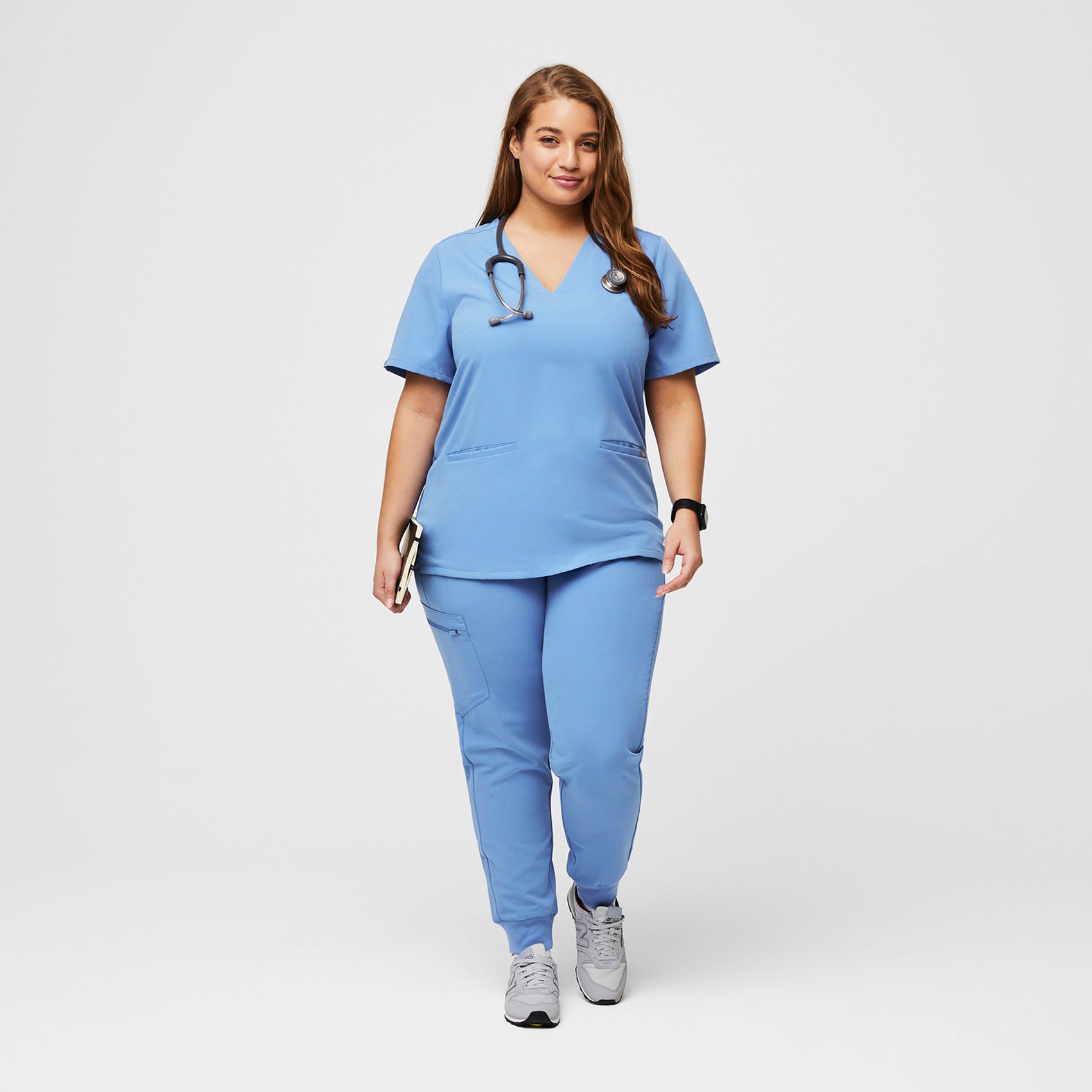 Casma Scrub Top™ - Ceil Blue