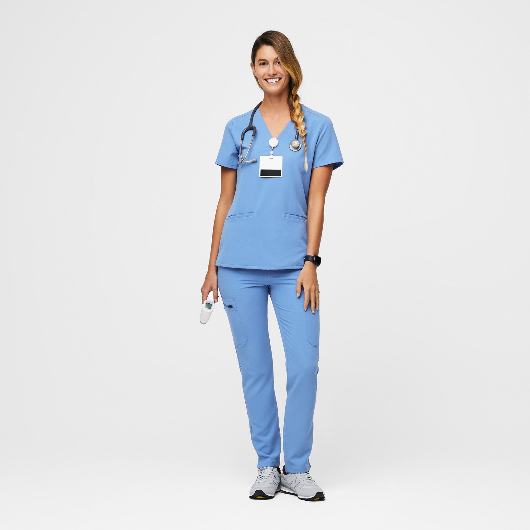Casma Scrub Top™ - Ceil Blue