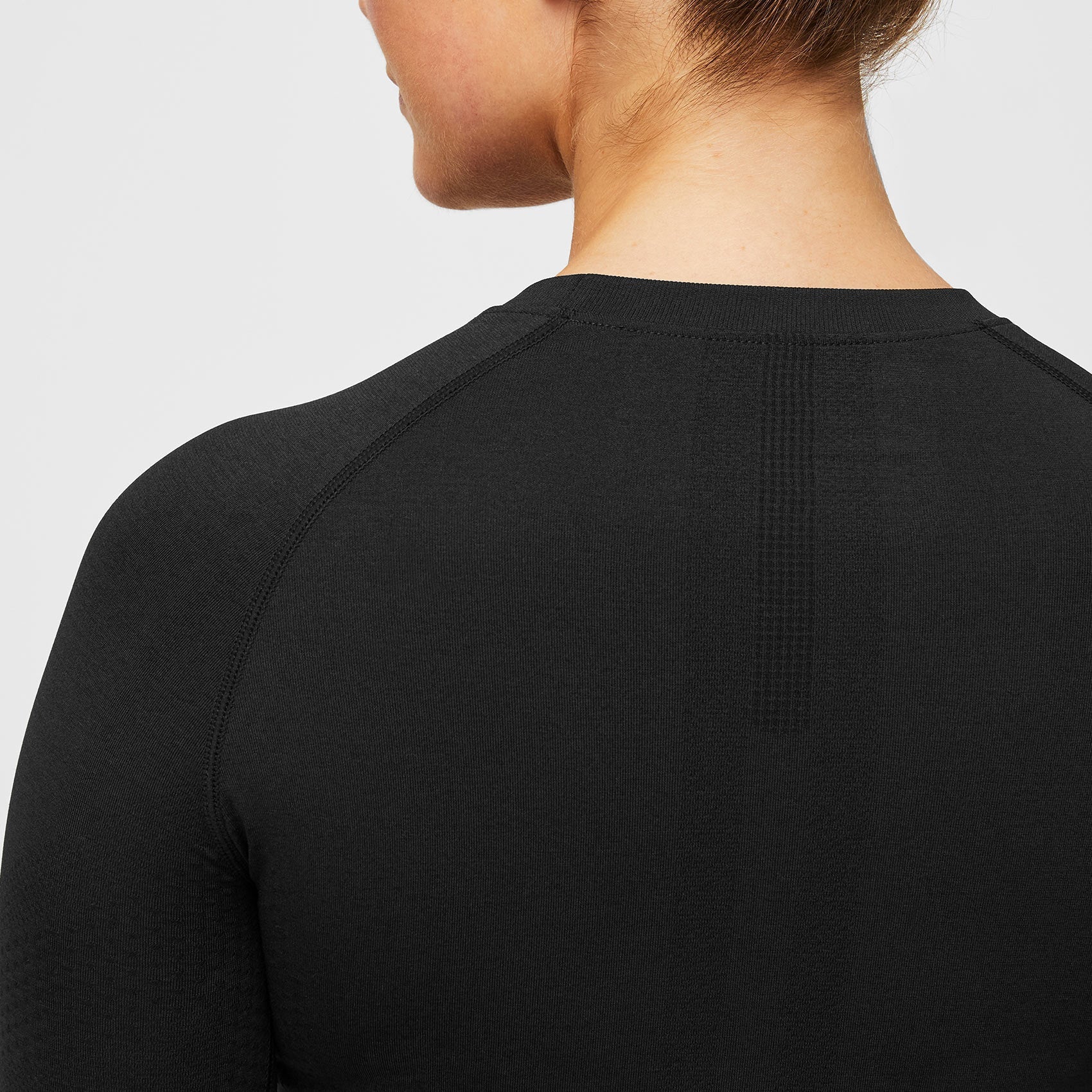 Salta Seamless Long-Sleeve Underscrub - Black